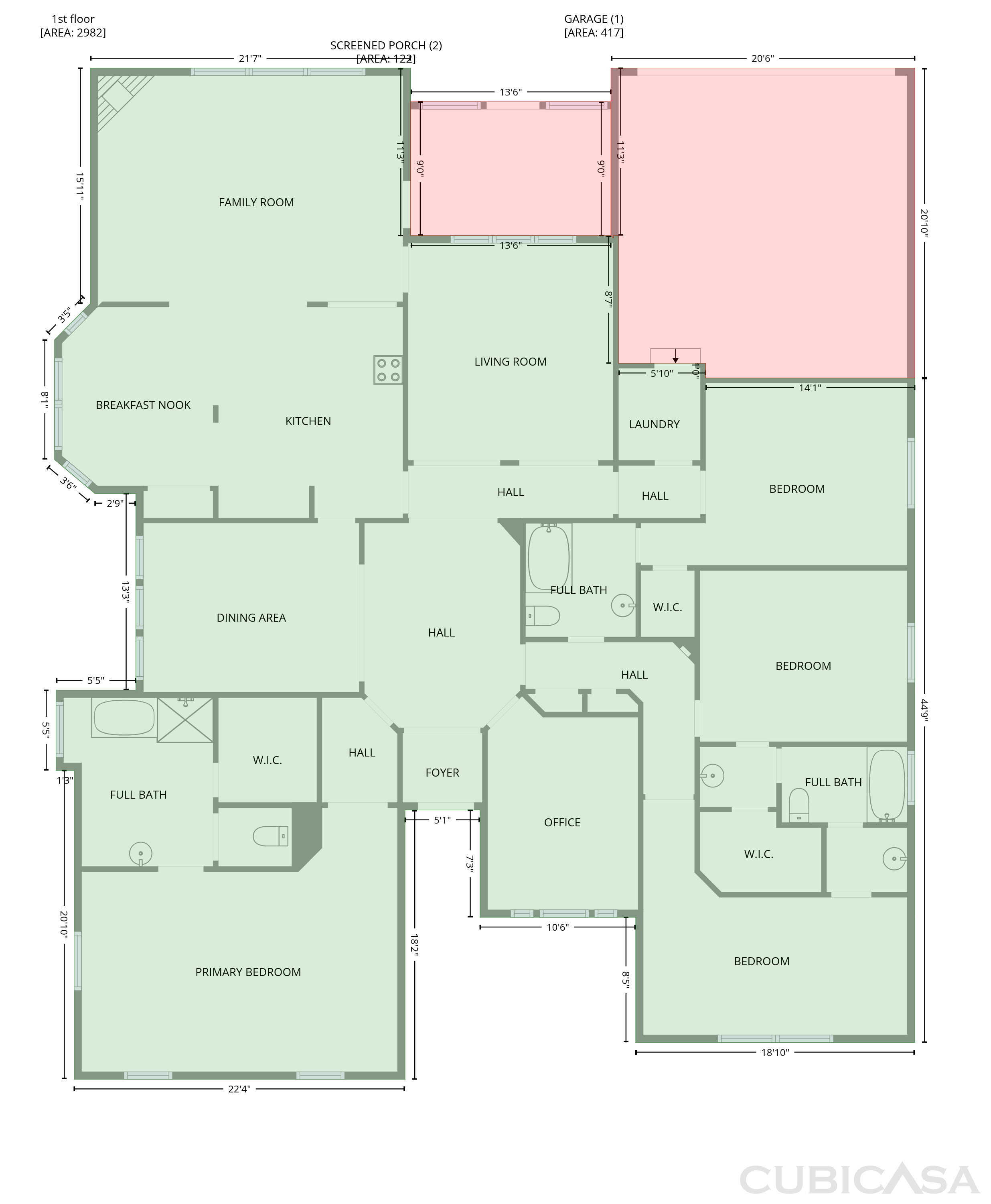 Main Floor of 529 Olympia St, Desoto, TX
