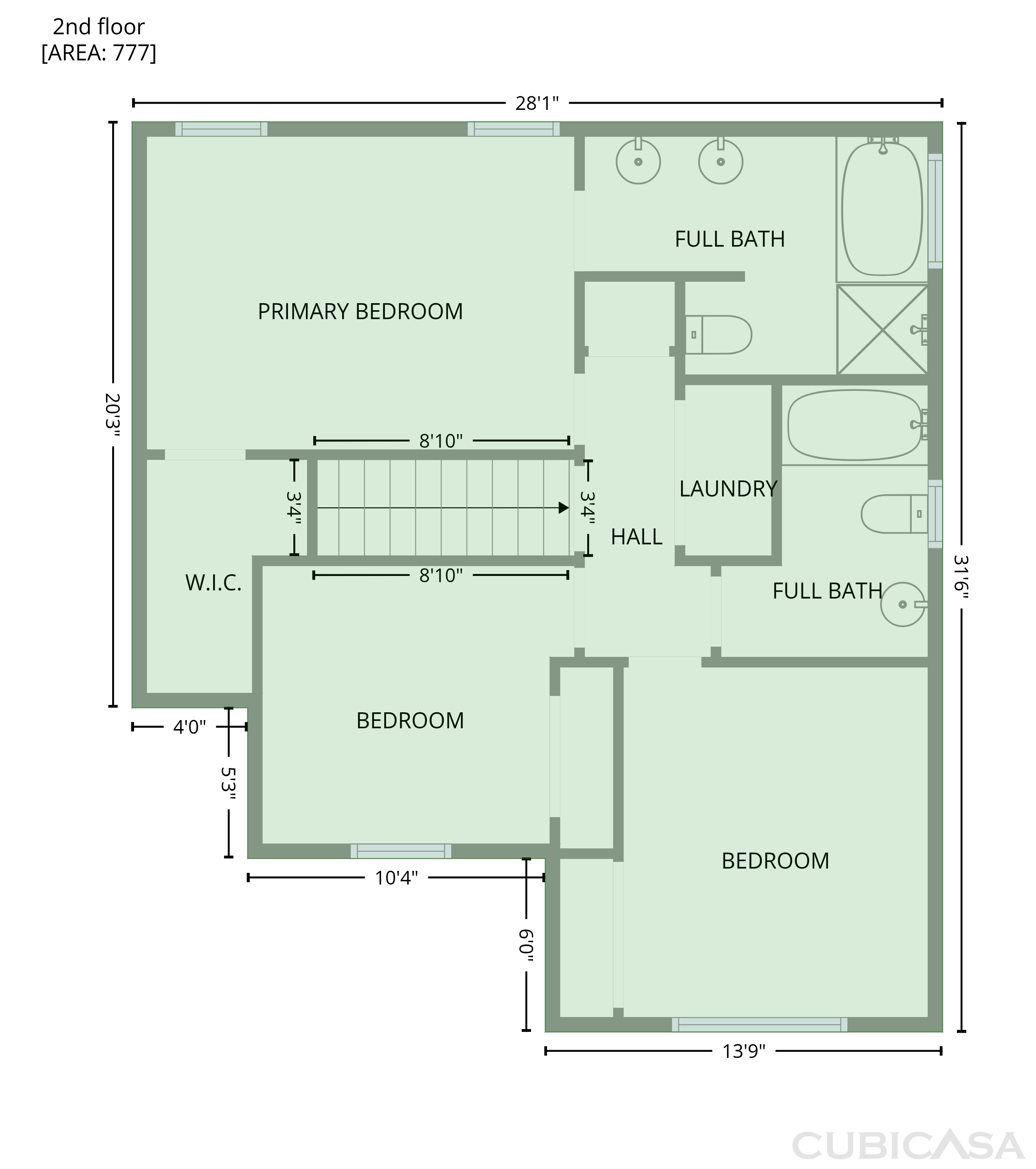 Second Floor of 8409 Aztec Dawn Ct, Raleigh, NC