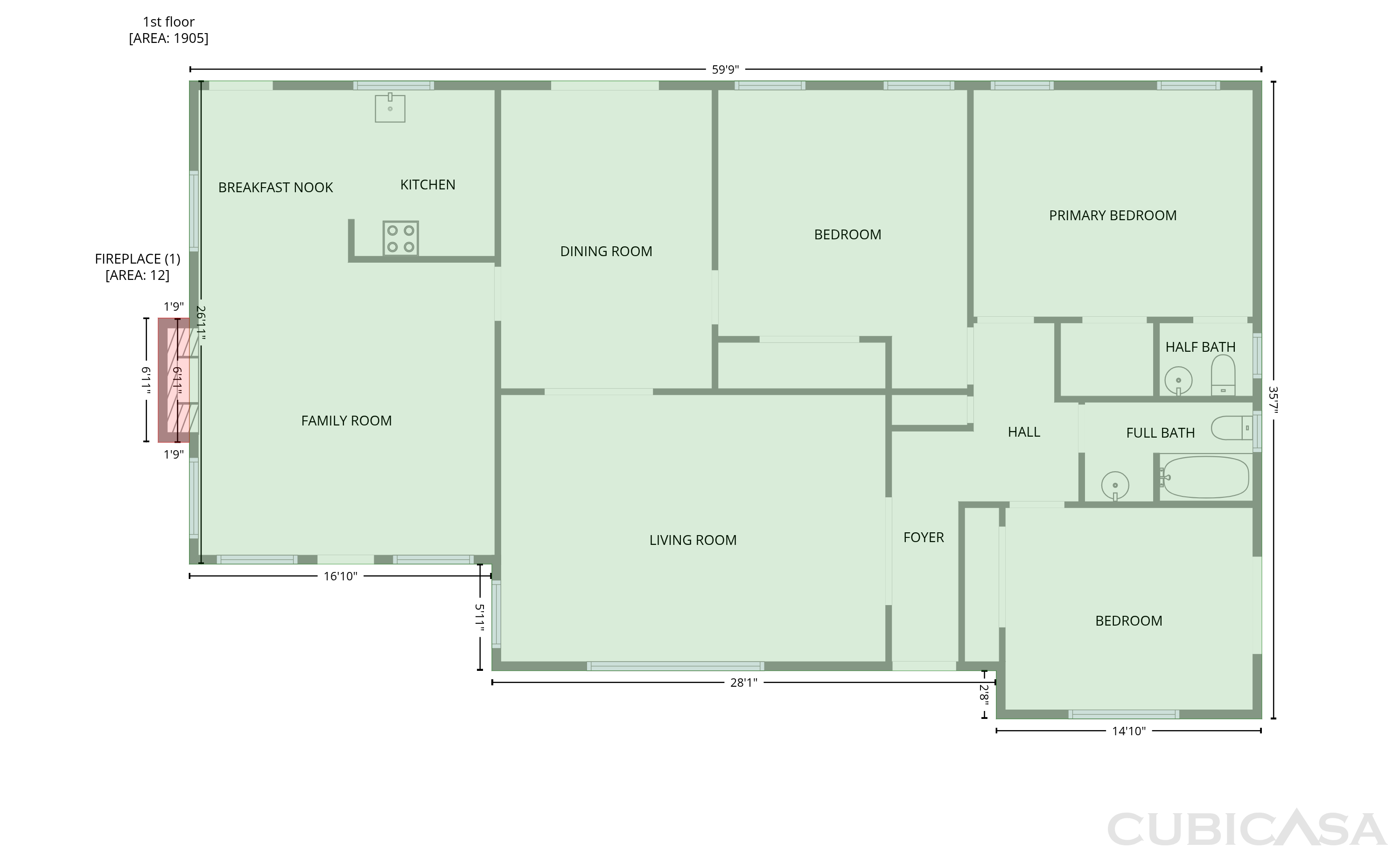 Main Floor of 3950 Skyland Blvd E, Tuscaloosa, AL