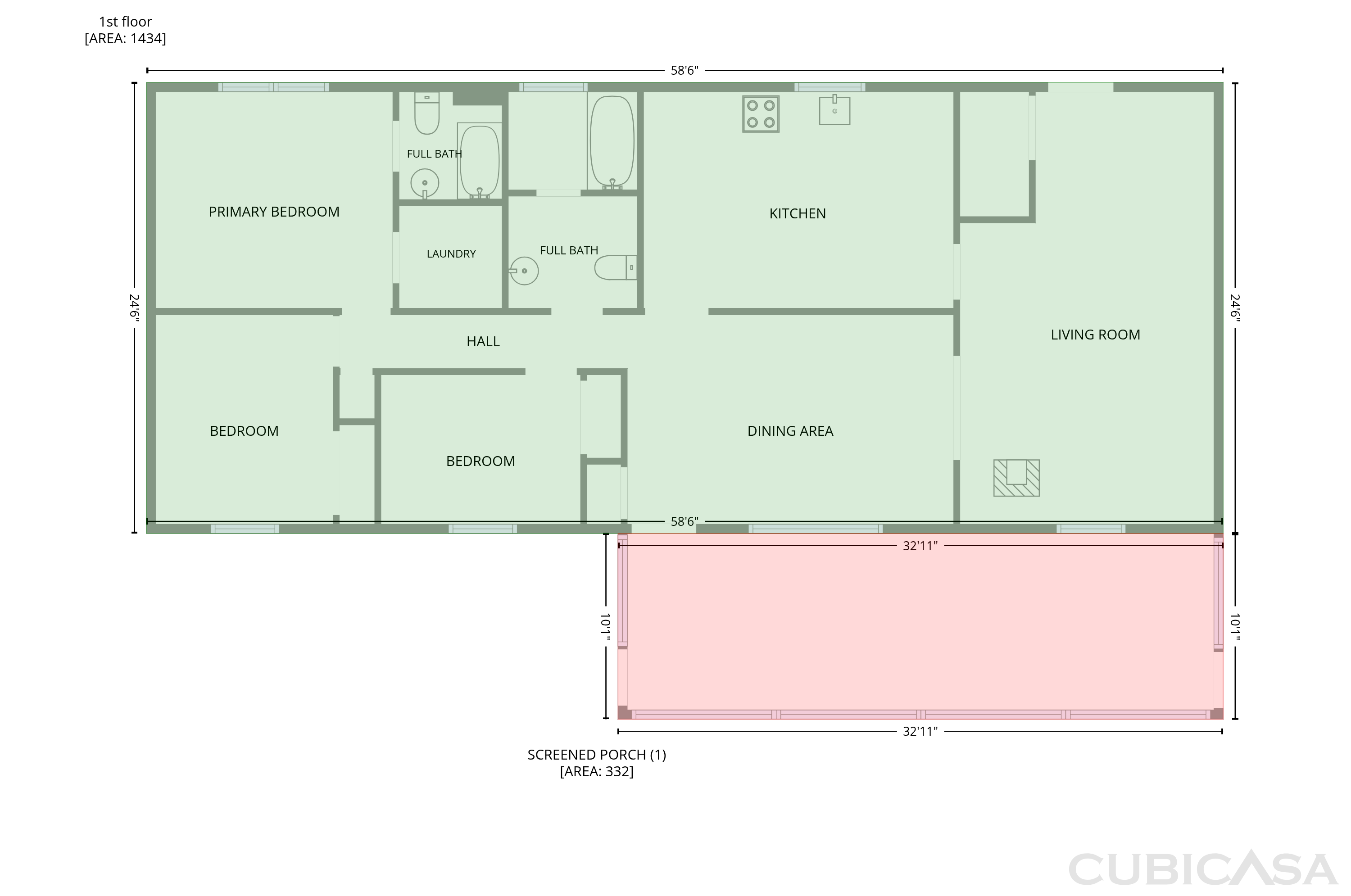 Main Floor of 1804 Gade Bryant Rd, Moncure, NC