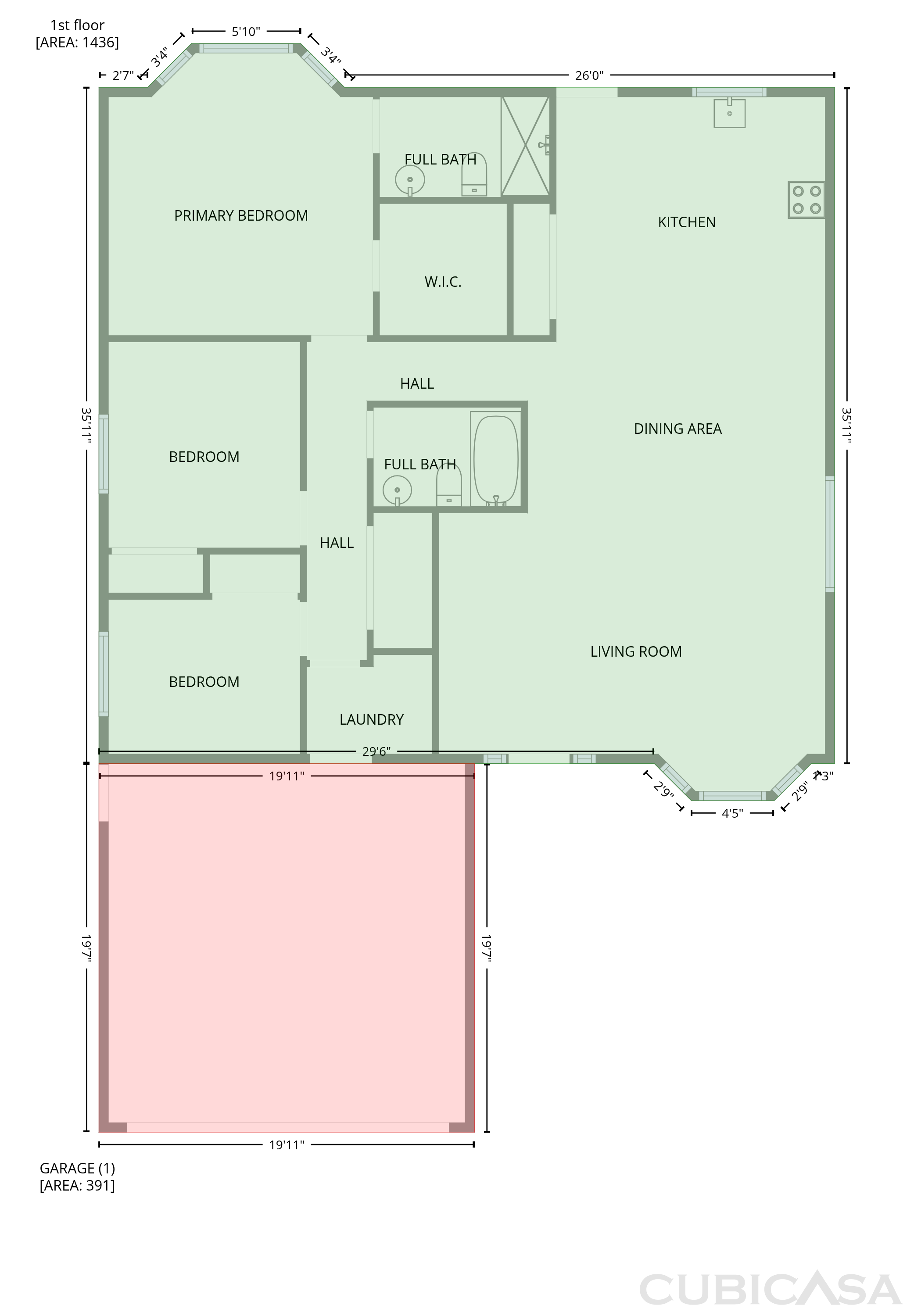 Main Floor of 1901 E Marquette Dr, Gilbert, AZ