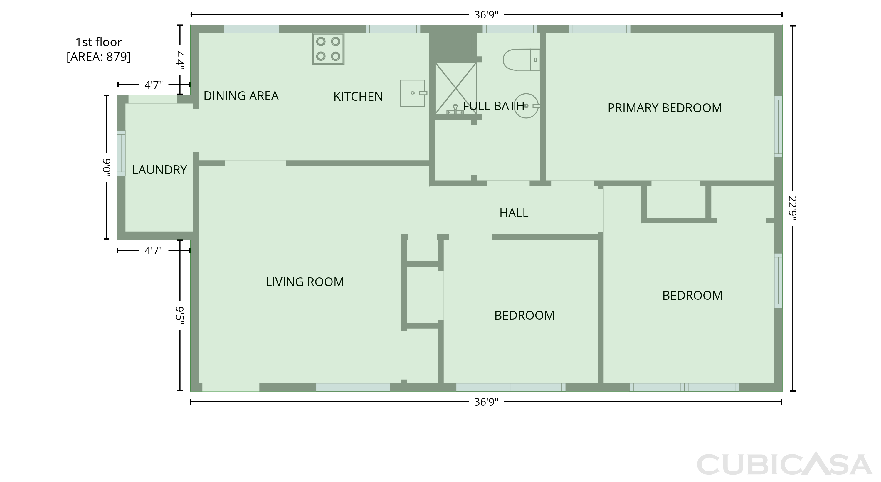 Main Floor of 1933 Choyce Cir, Charlotte, NC
