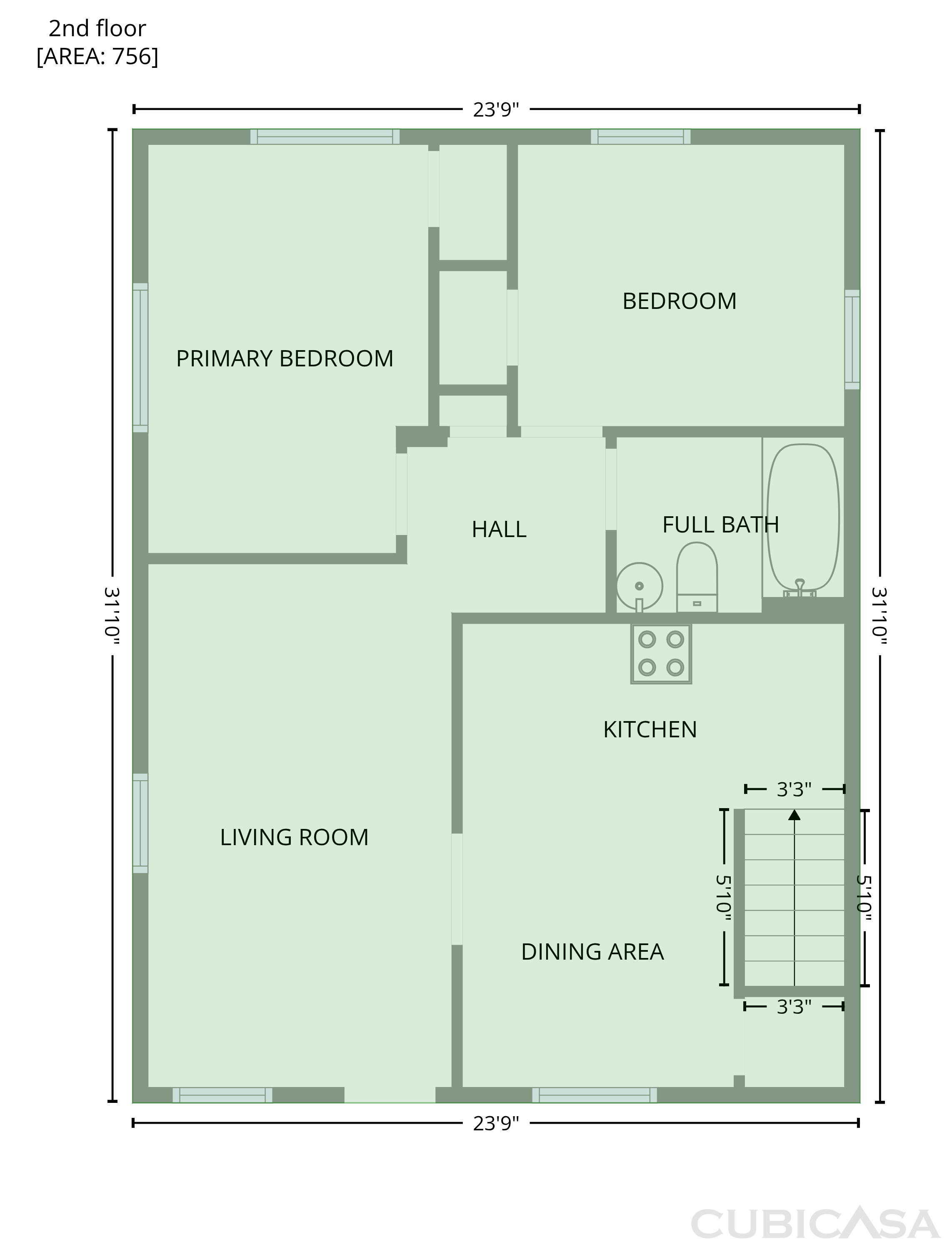 Second Floor of 6736 Wise Ave, Saint Louis, MO