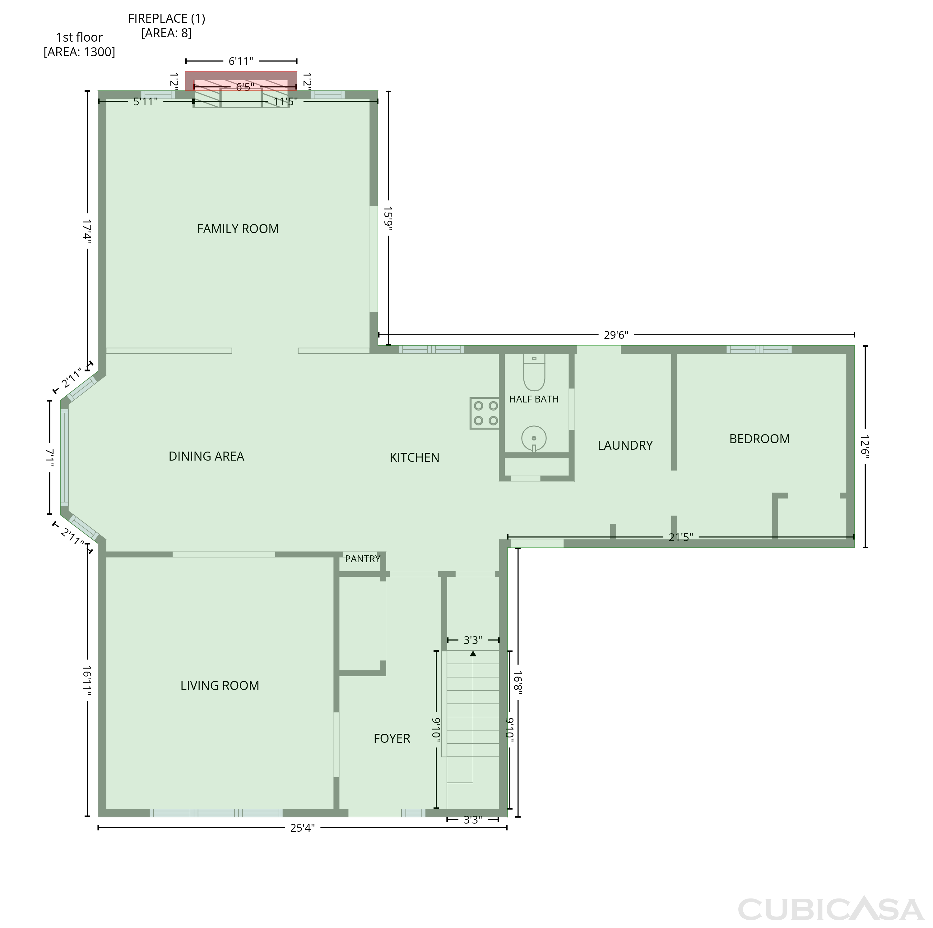 Main Floor of 38651 Chartier St, Harrison Township, MI