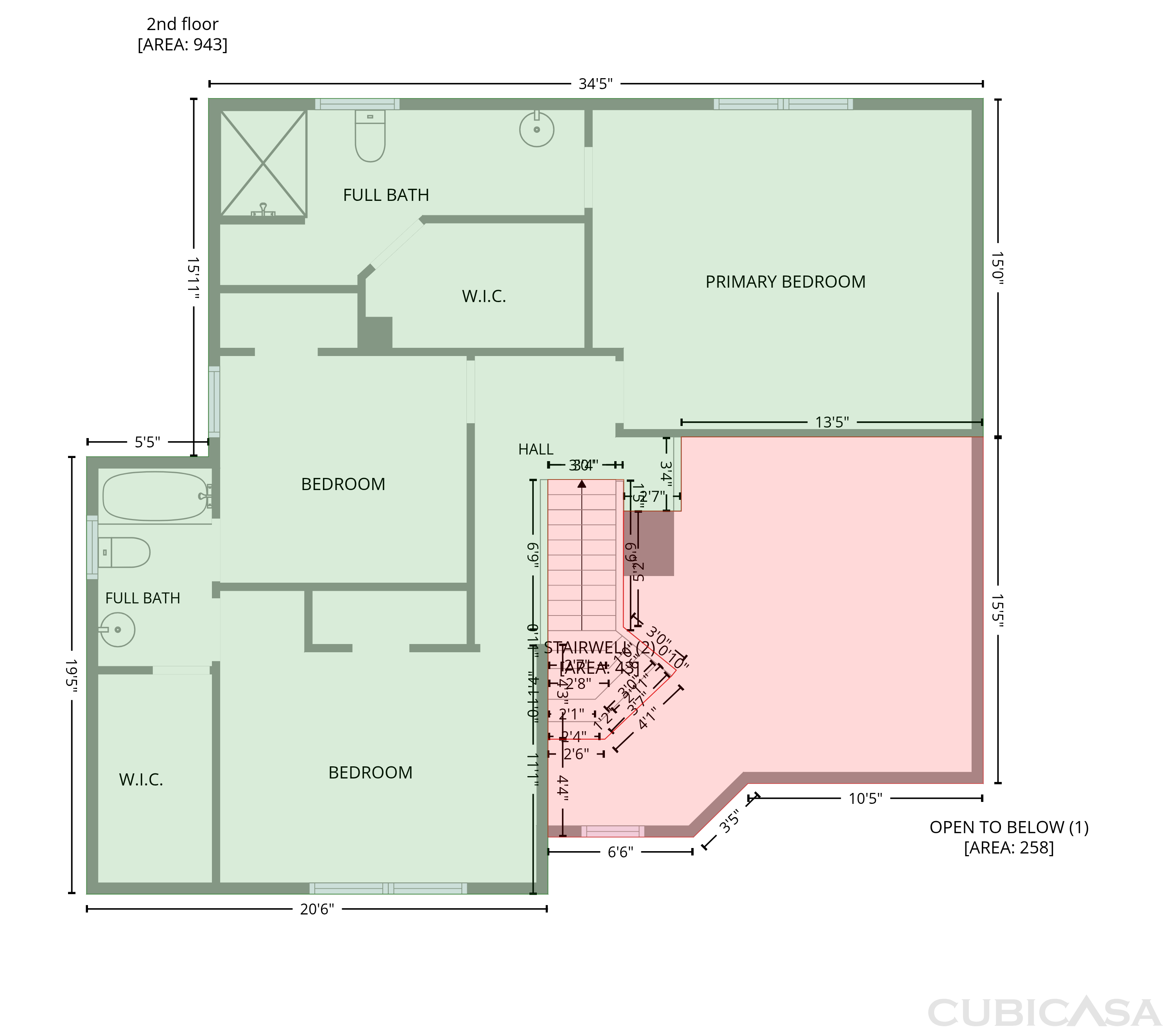 Second Floor of 2684 Piedmont Oak Dr, Marietta, GA
