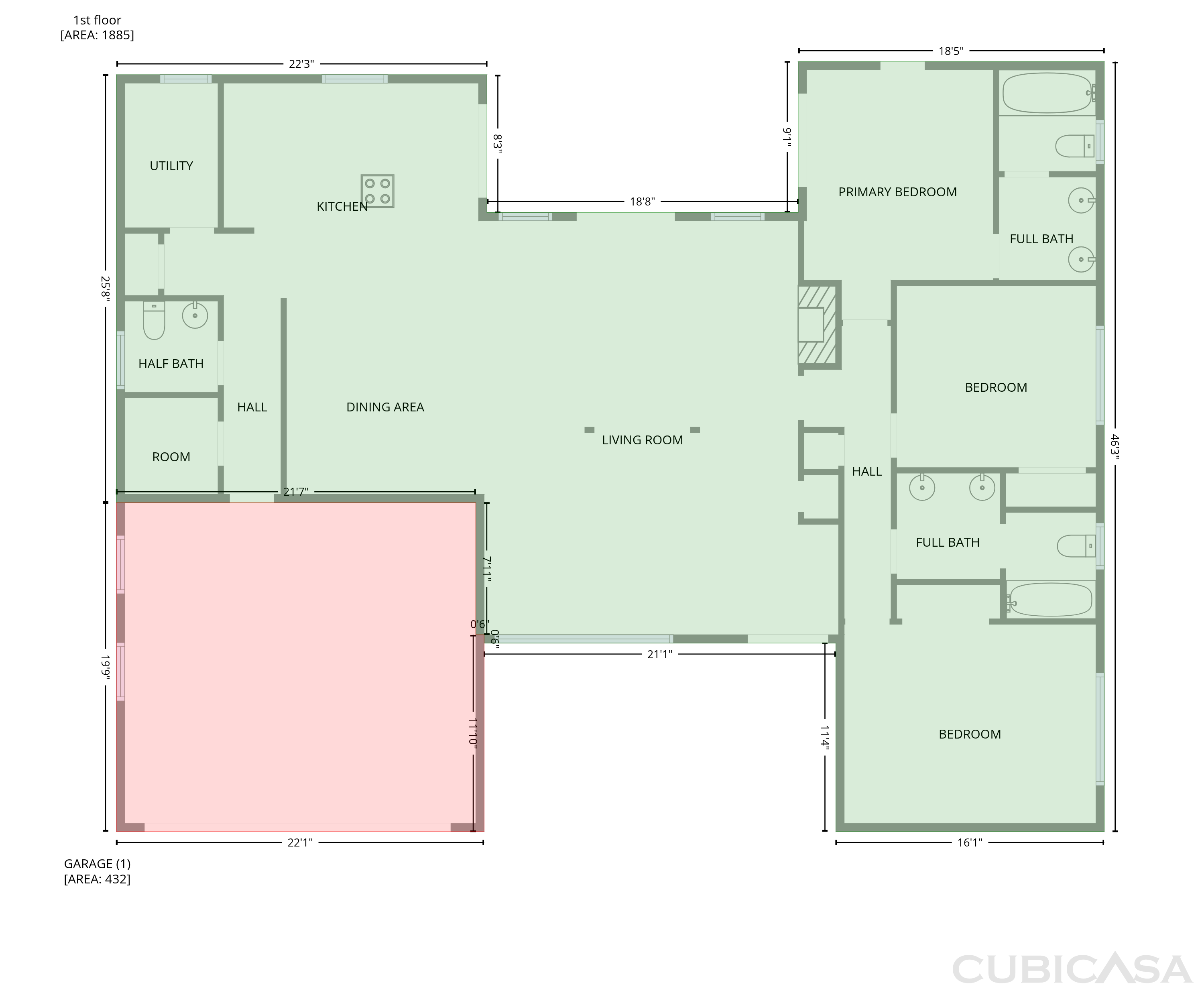 Main Floor of 1606 Fieldgreen Overlook, Stone Mountain, GA