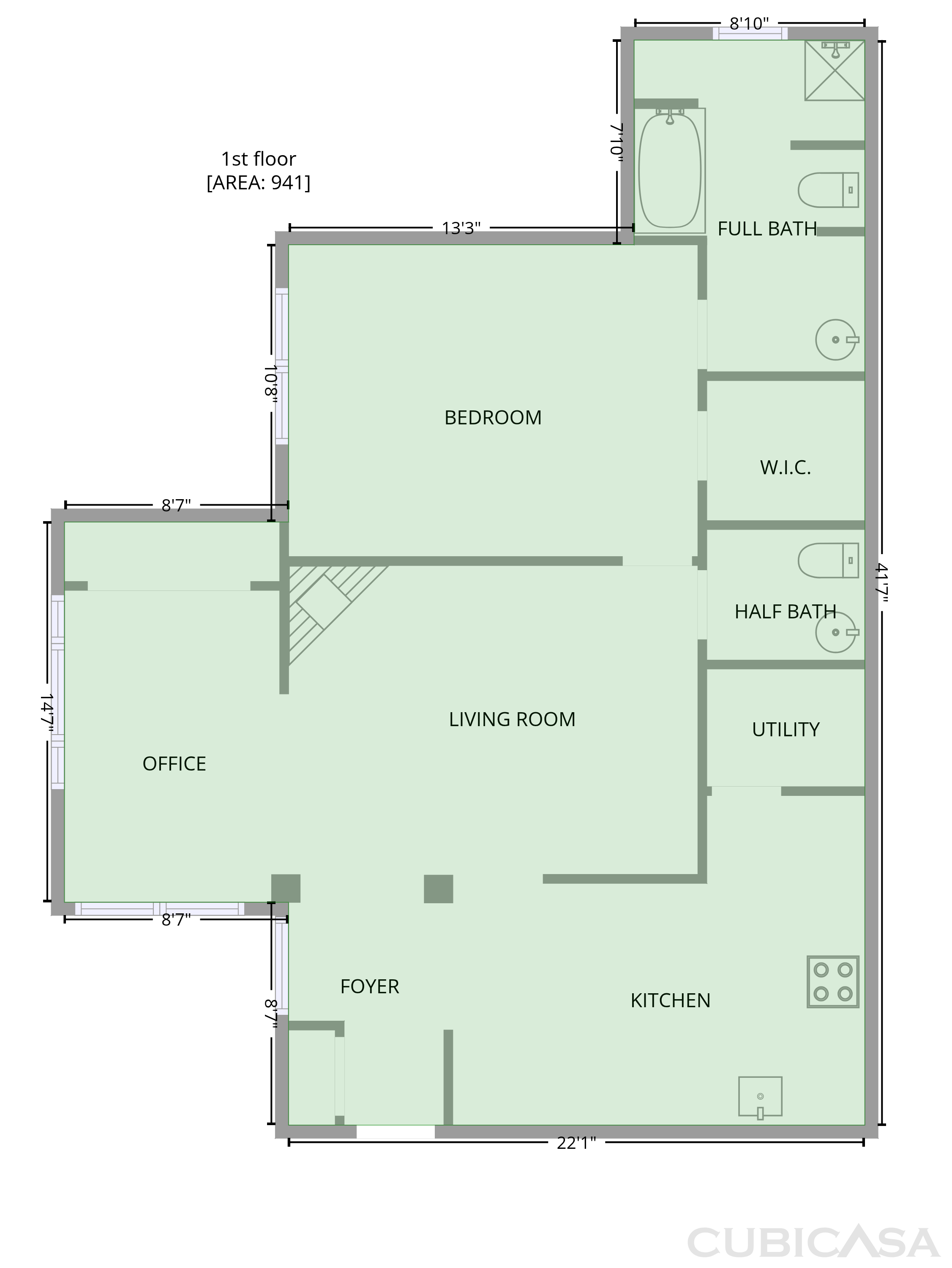 Main Floor of 2501 Huntscroft Ln, Raleigh, NC