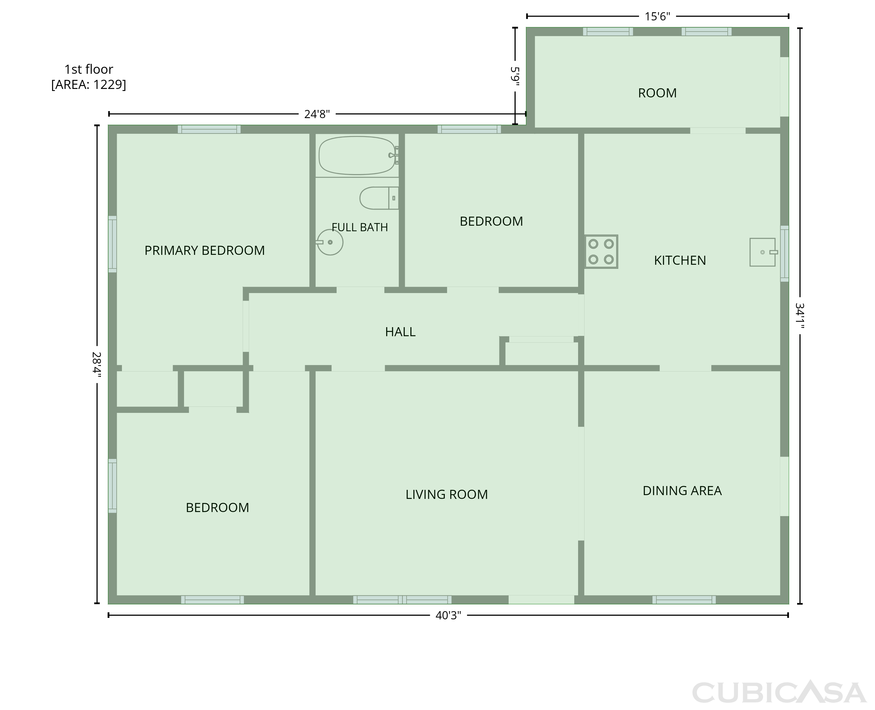 Main Floor of 441 Byrnes St, Allendale, SC