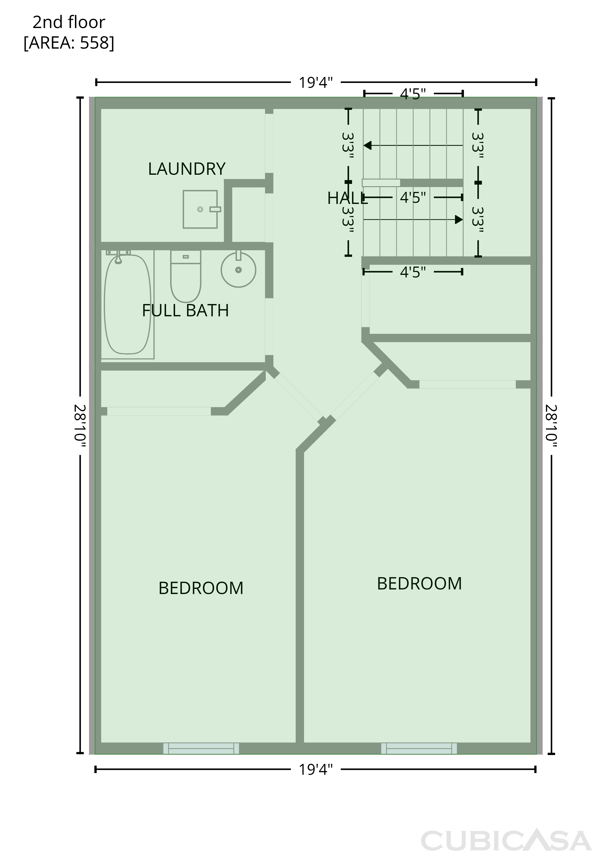 Second Floor of 321 Gilman Ln, Raleigh, NC