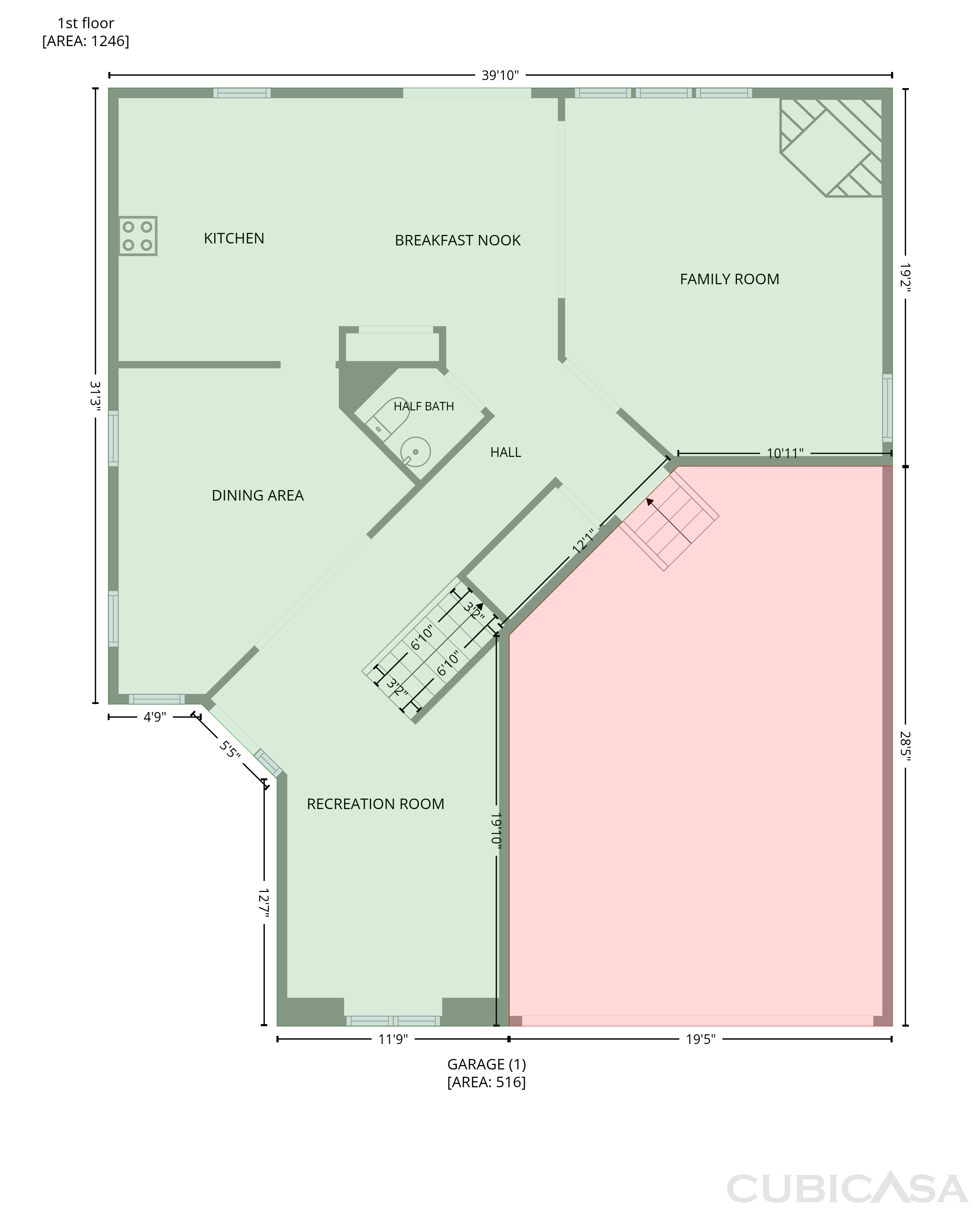 Main Floor of 2720 Kinsley Pl, Raleigh, NC