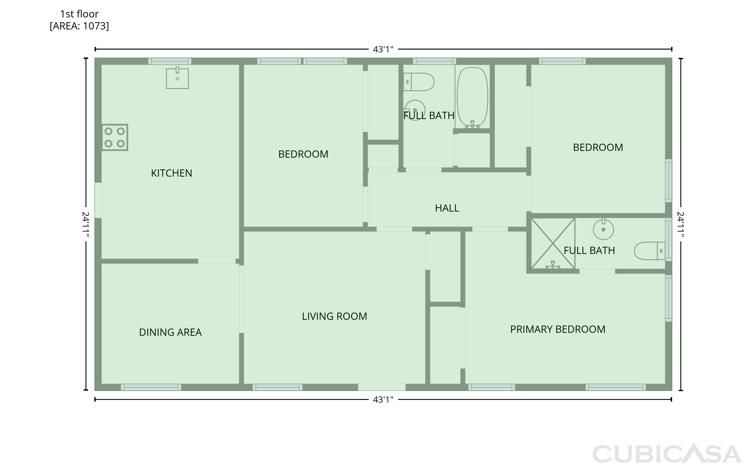 Main Floor of 2320 Capehart Cir NE, Atlanta, GA