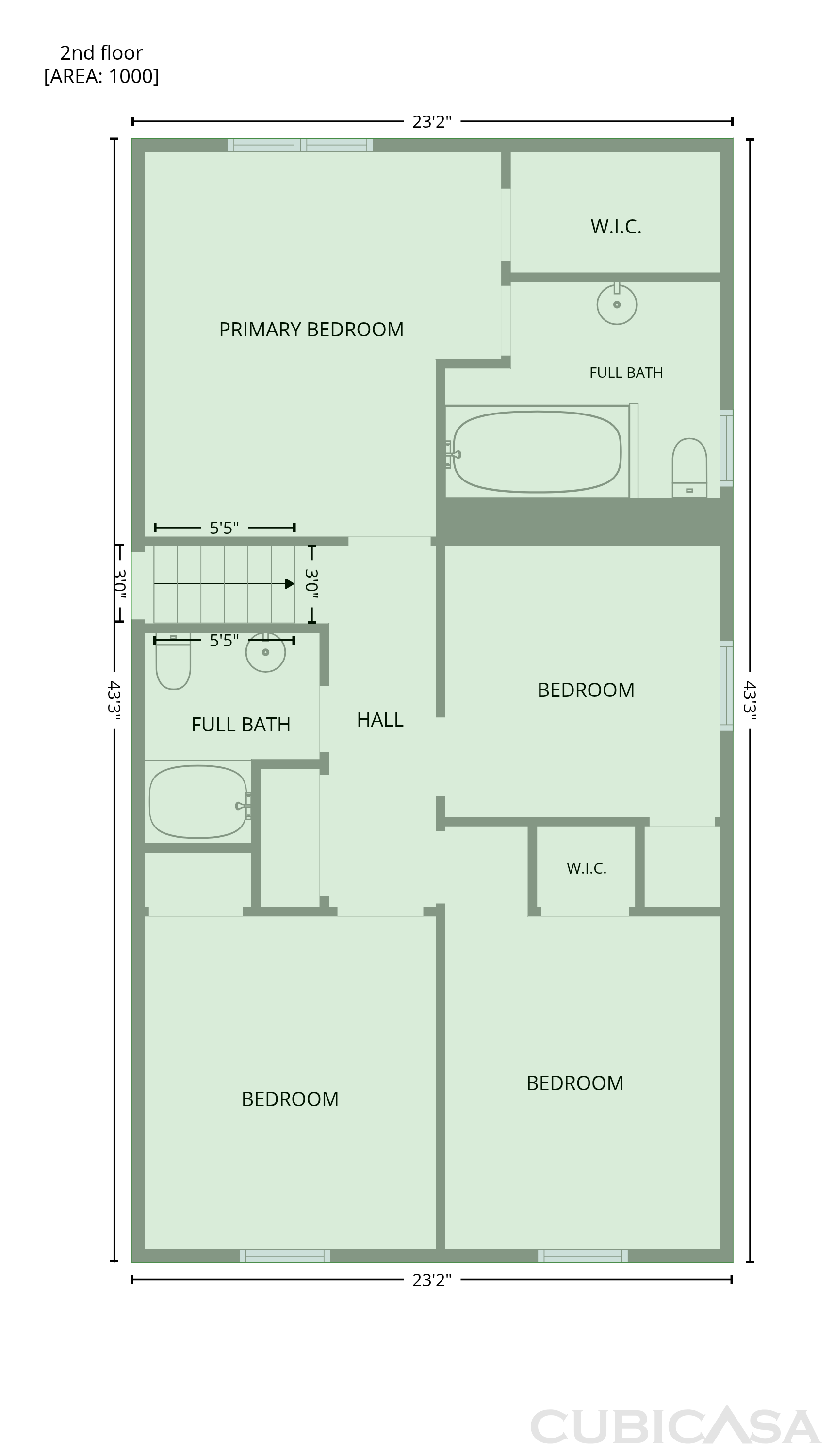 Second Floor of 3662 Sweet Briar Ln SE, Conyers, GA