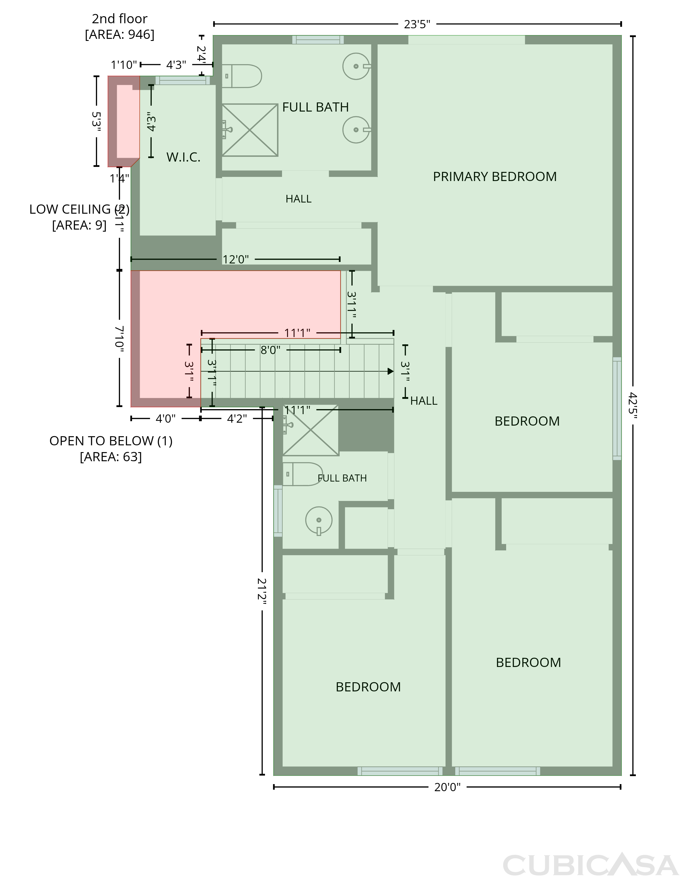 Second Floor of 6005 La Castana Way, Sacramento, CA