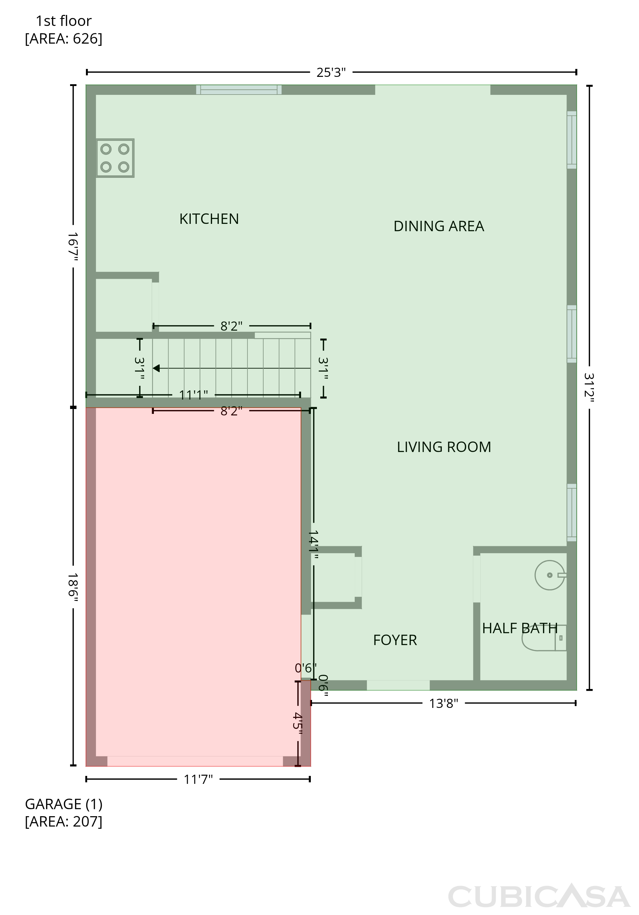Main Floor of 205 Nacoochee Way, Canton, GA