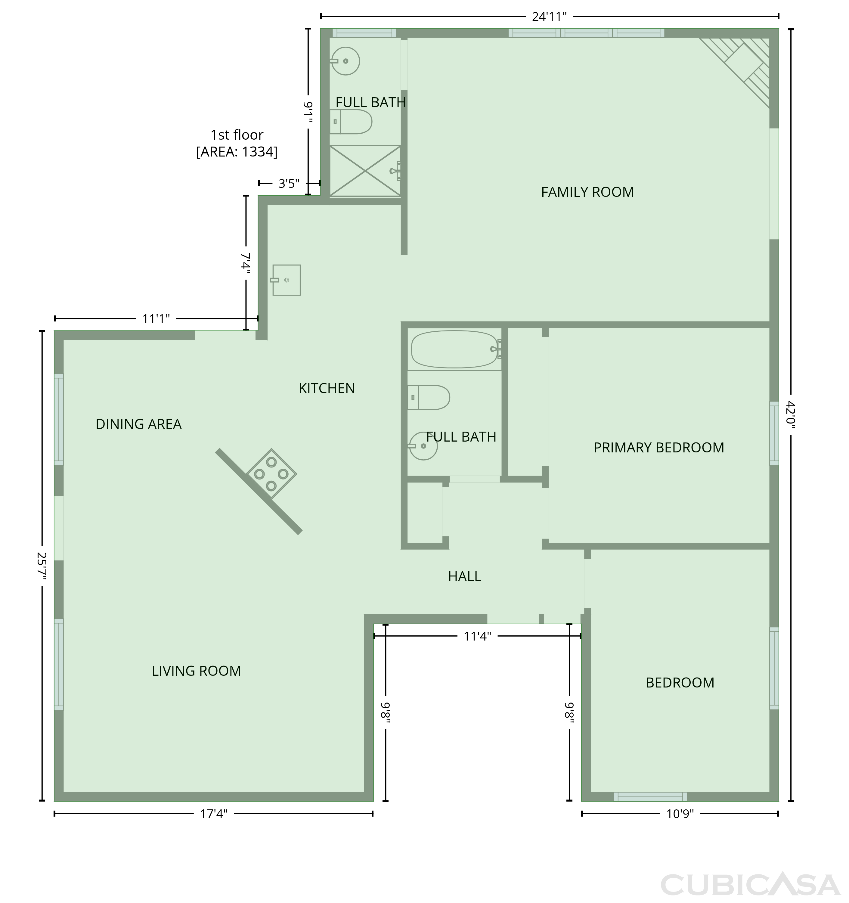Main Floor of 3008 Lerwick Rd, Sacramento, CA