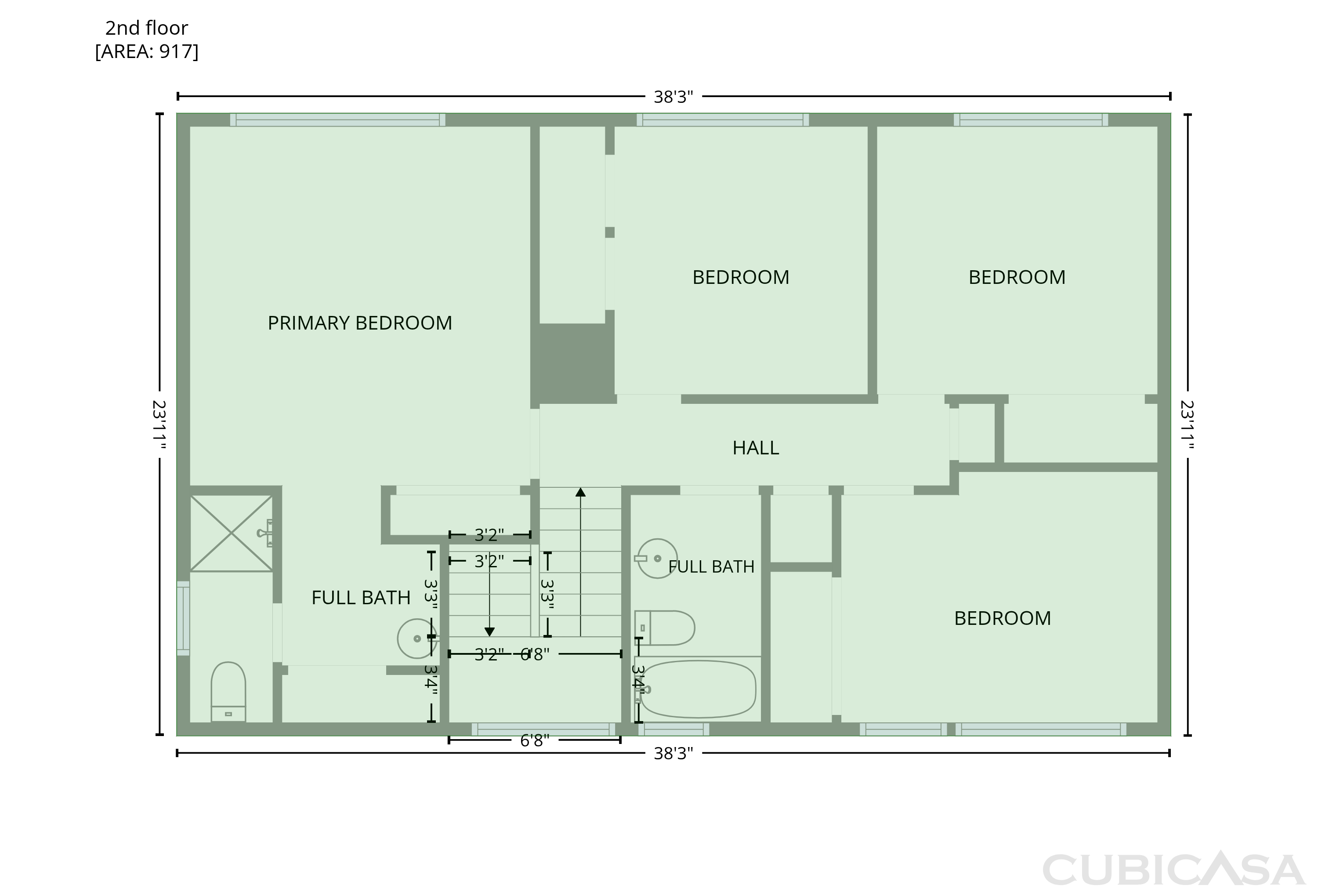 Second Floor of 4948 Dewey Dr, Fair Oaks, CA
