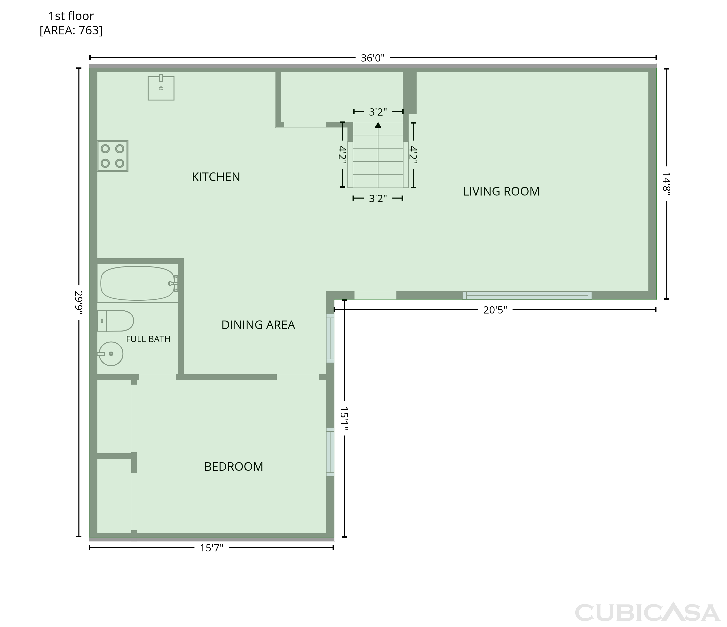 Main Floor of 1538 N Lawnwood Cir, Fort Pierce, FL