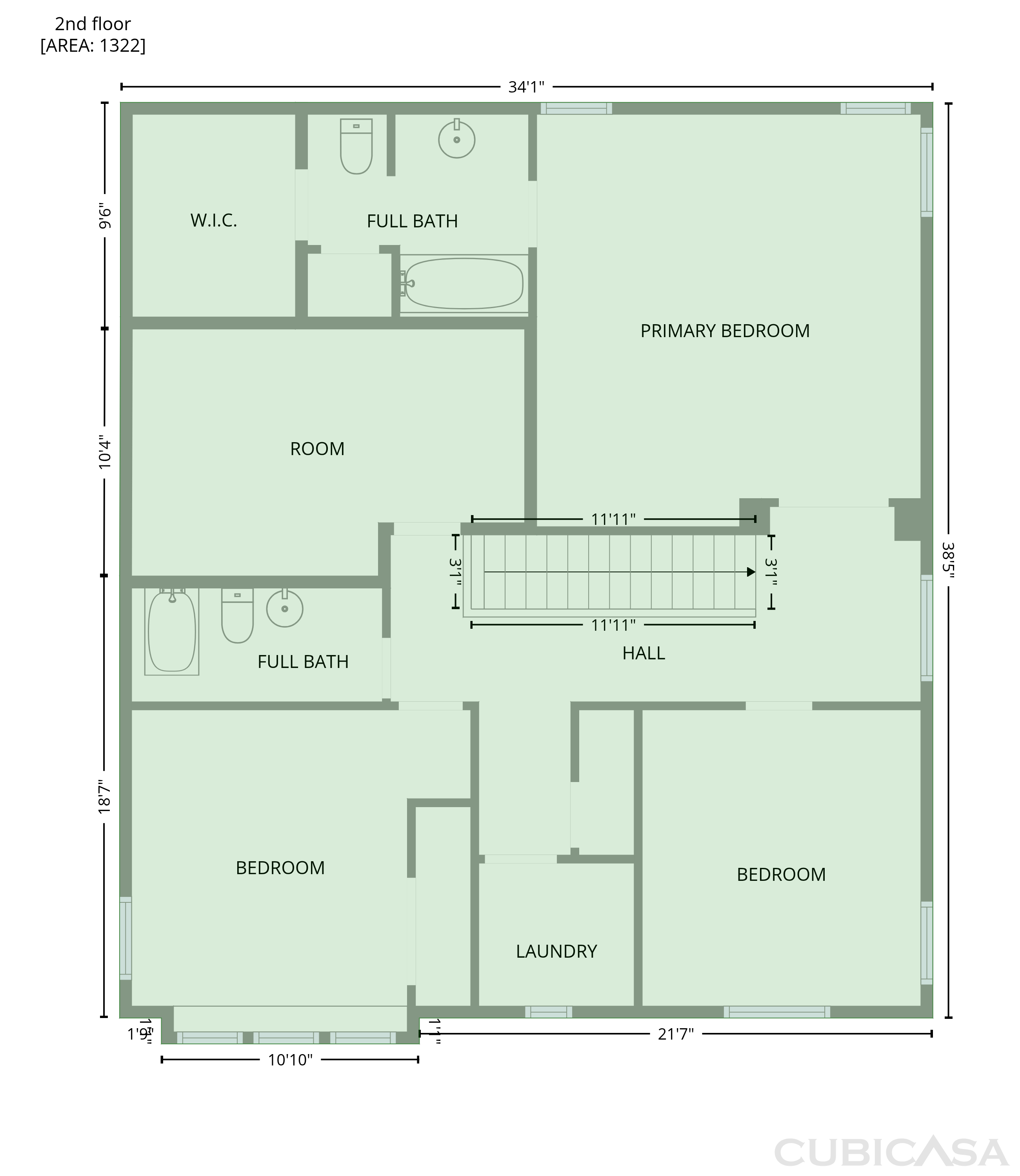 Second Floor of 192 Solheim Ln, Raleigh, NC