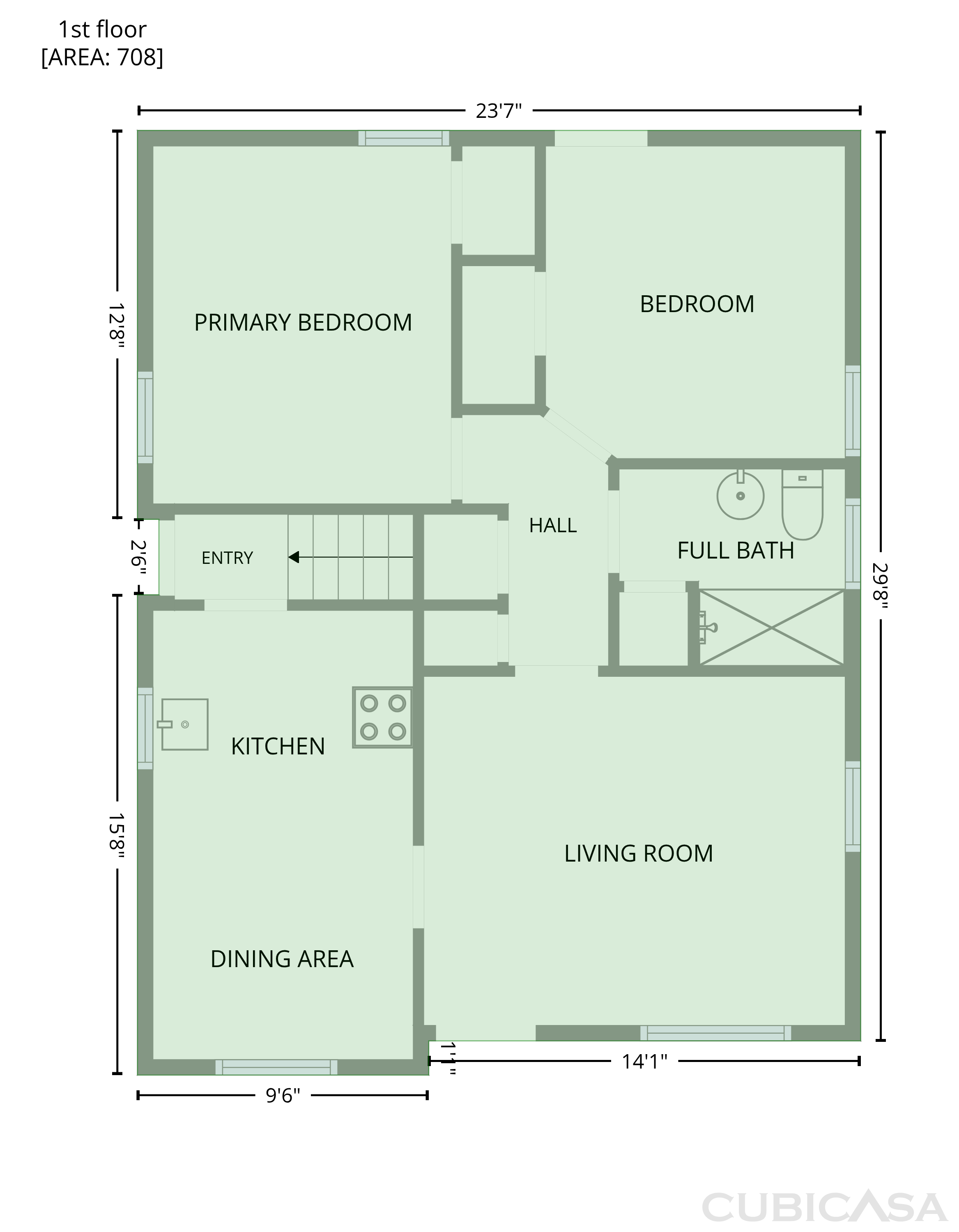 Second Floor of 830 Channing St, Ferndale, MI