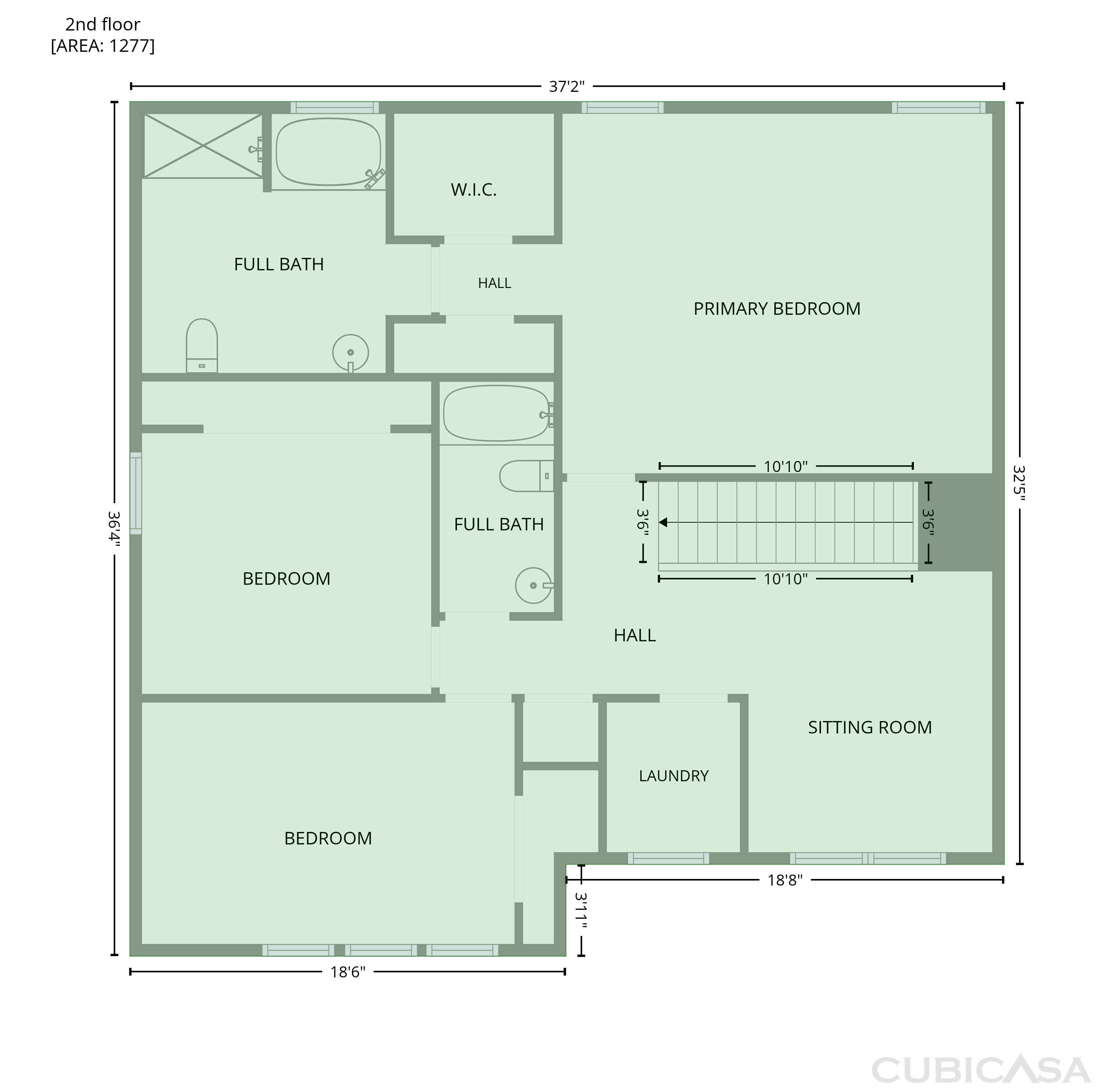 Second Floor of 518 MacGregor Dr, Burlington, NC