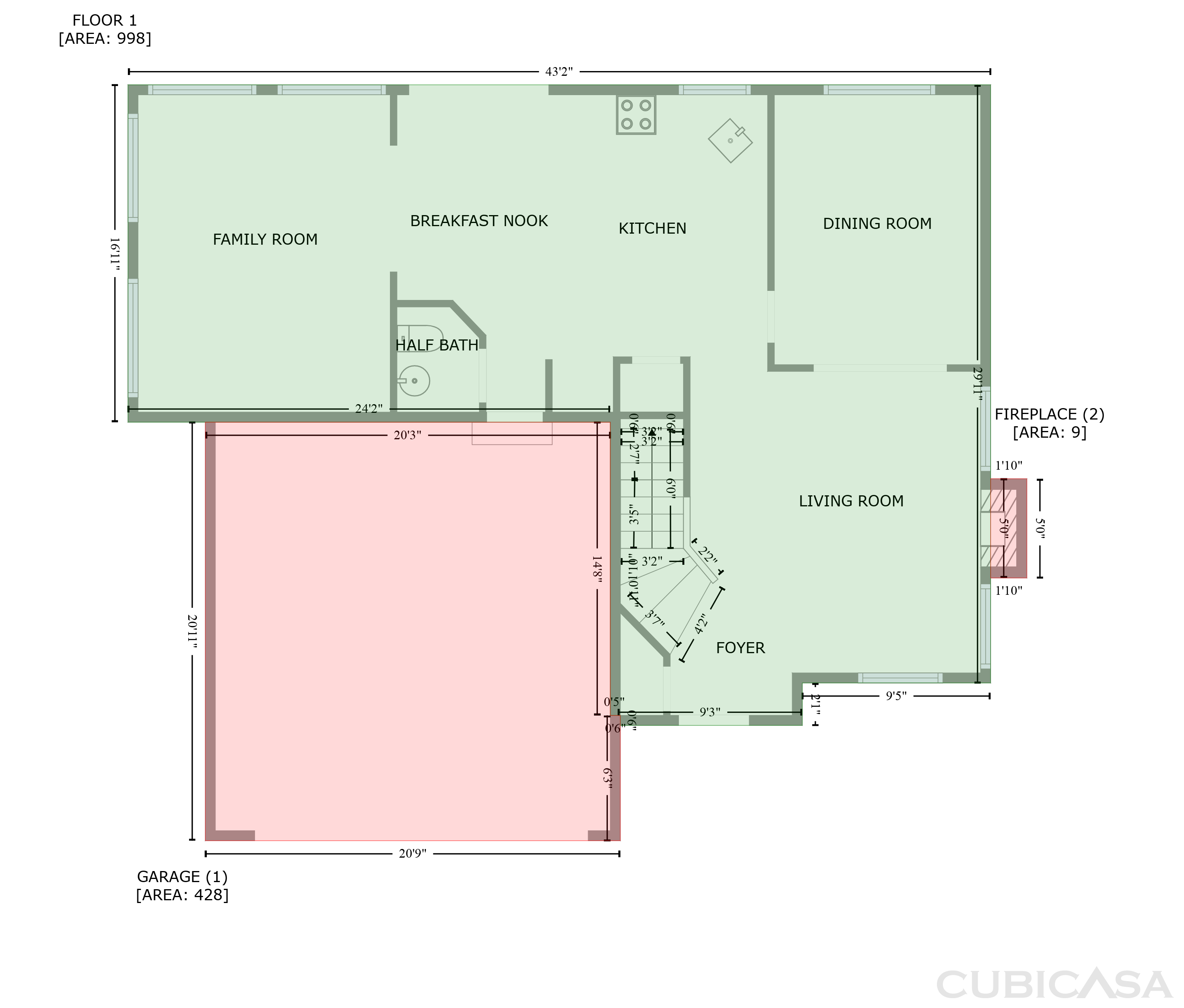 Main Floor of 204 Hallford Pl, Hermitage, TN