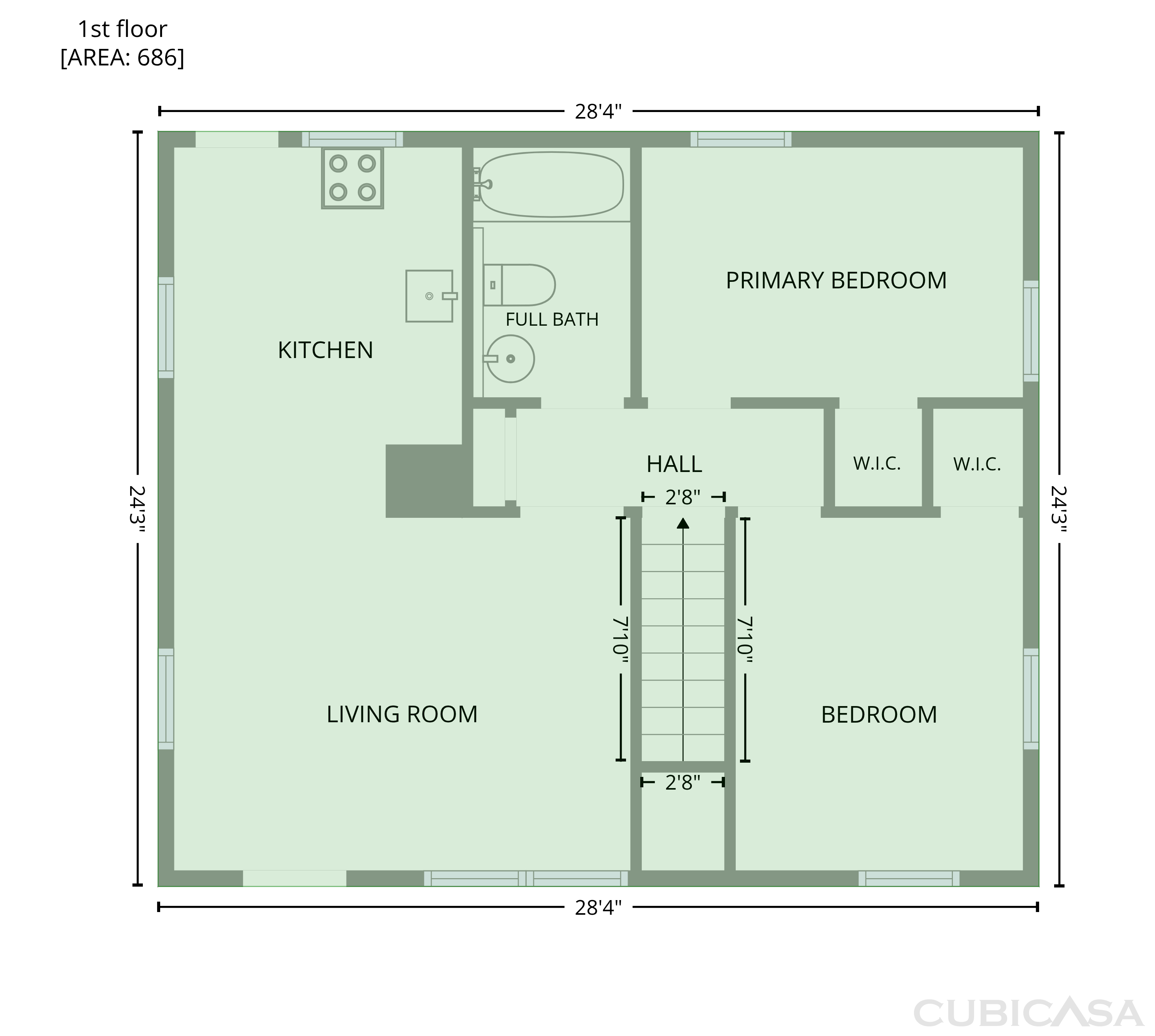Second Floor of 2790 Azelda St, Columbus, OH