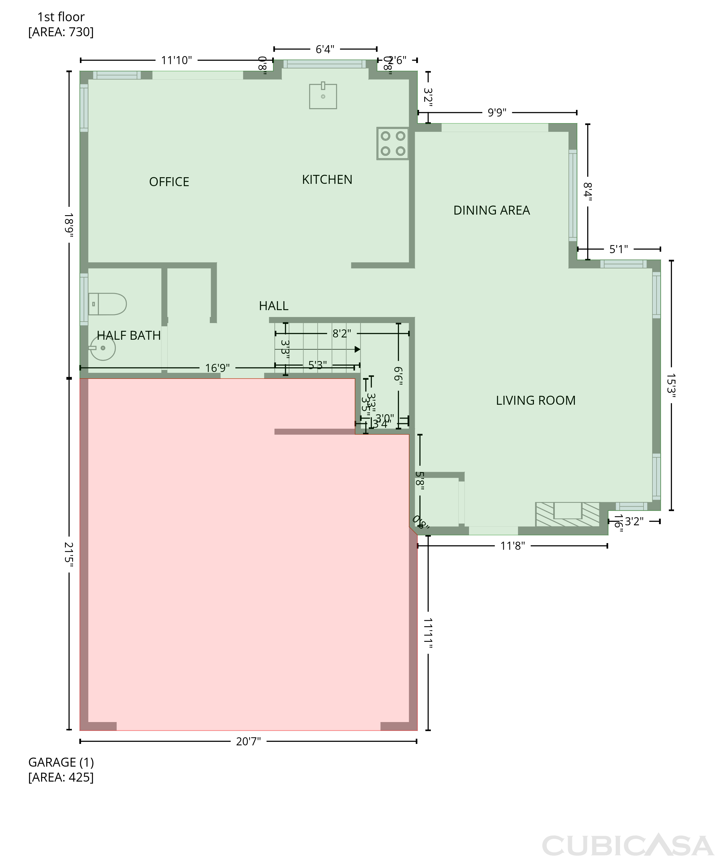 Main Floor of 642 W Cassidy Pl, Tucson, AZ