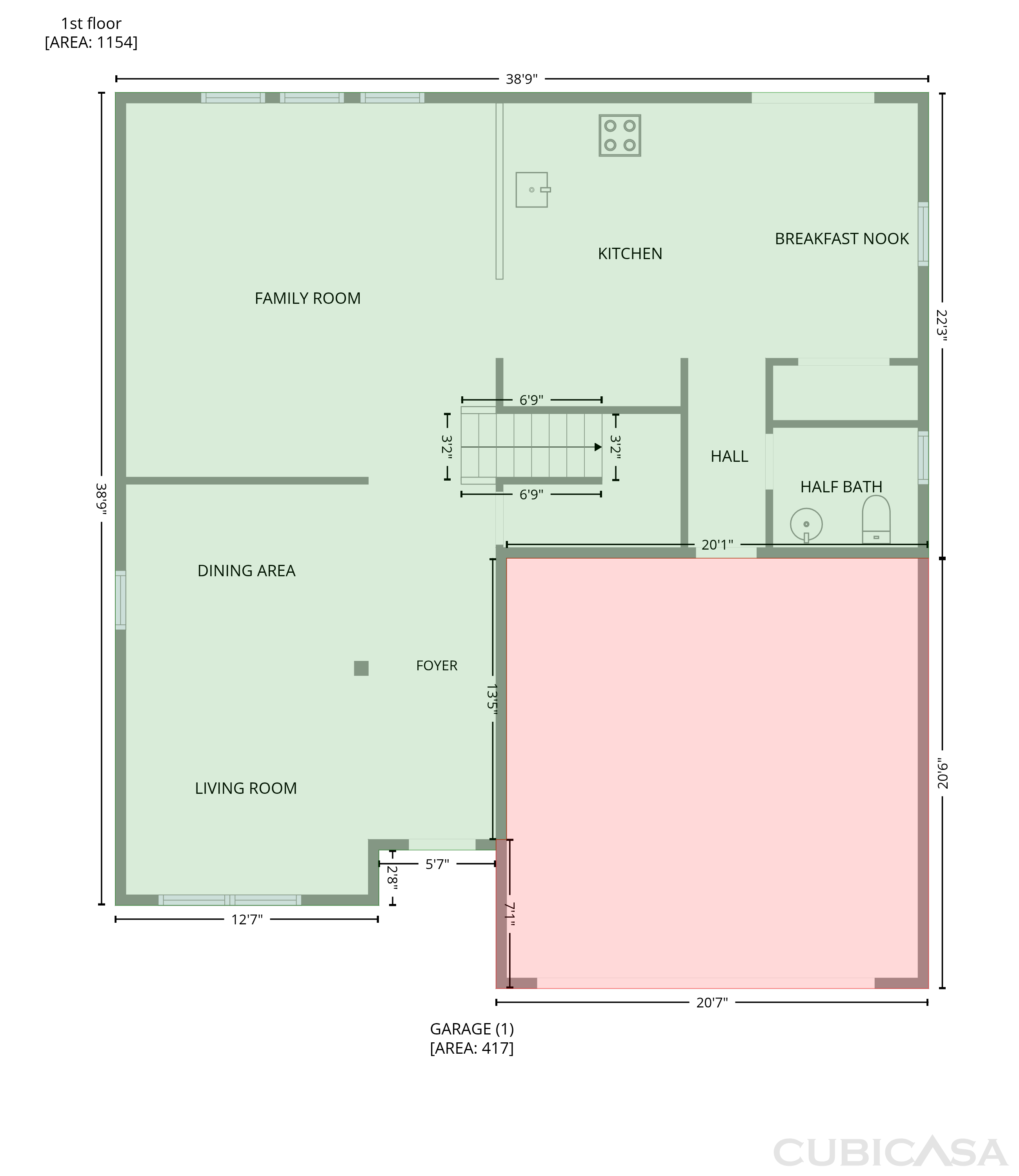 Main Floor of 127 Edgington St, Mooresville, NC
