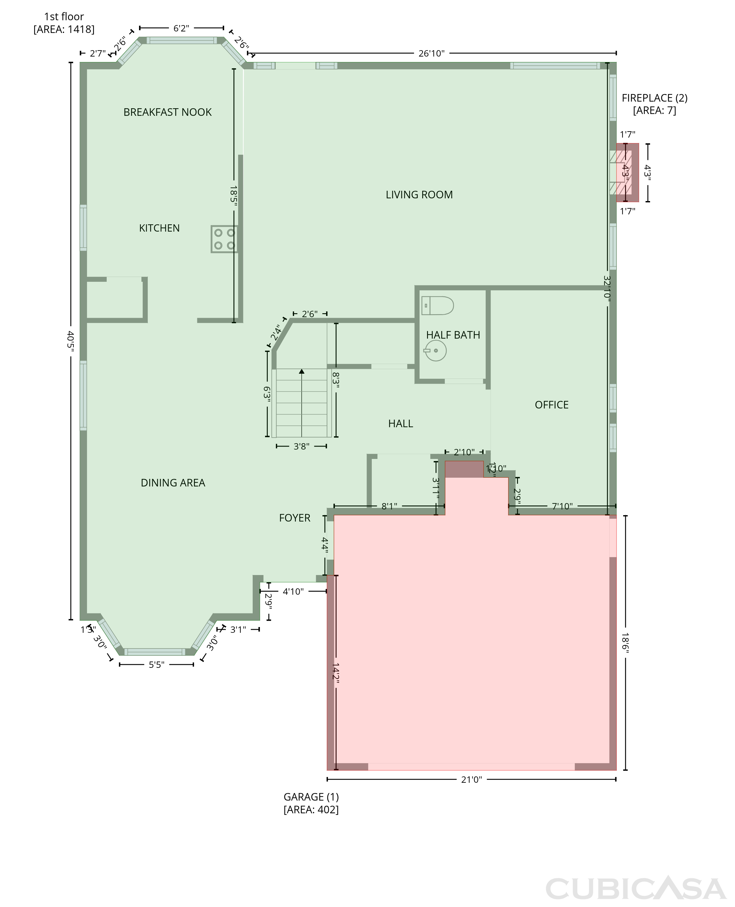 Main Floor of 851 W Port Royal Pl, Tucson, AZ