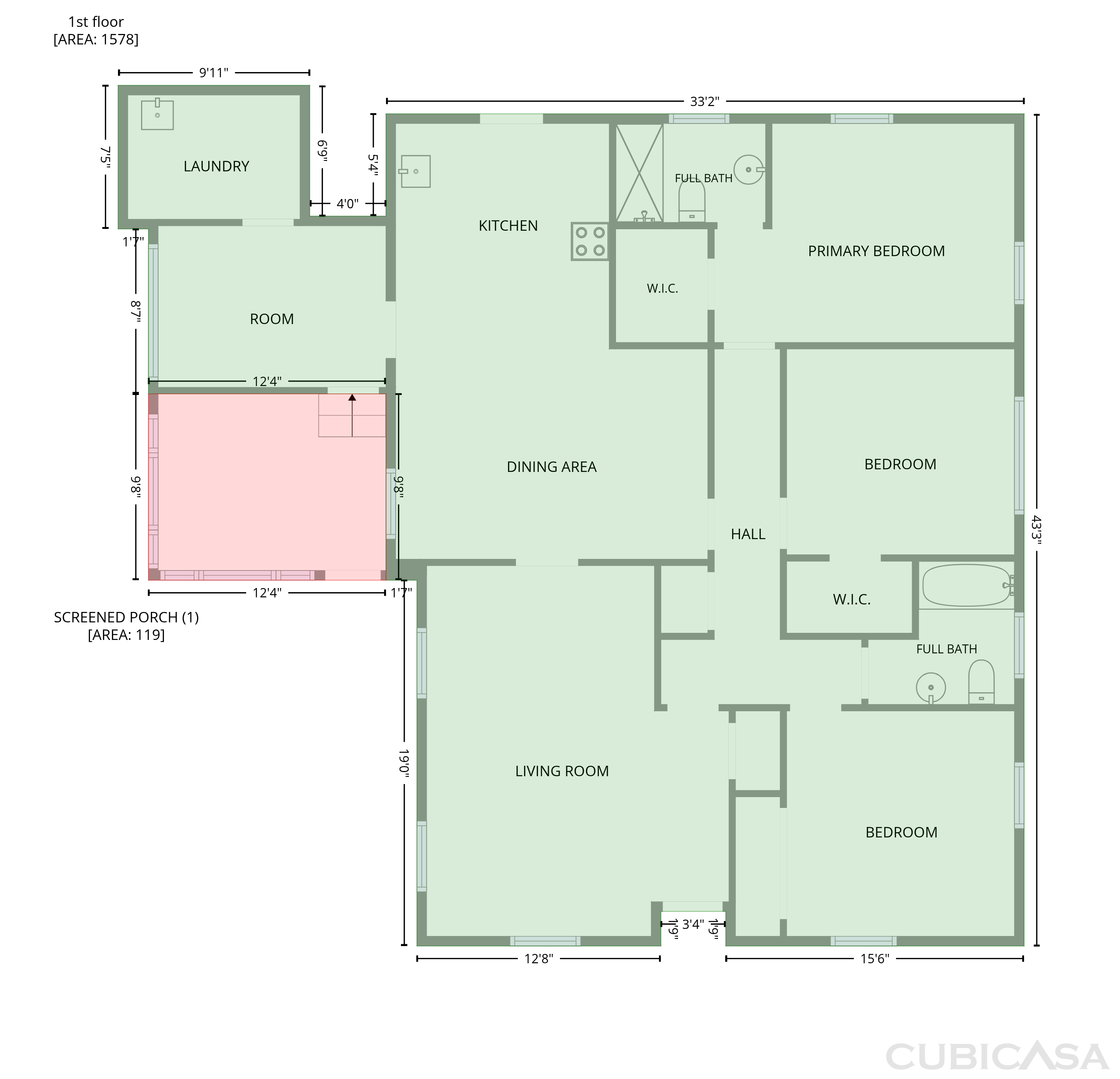 Main Floor of 1321 E Washington St, Dillon, SC