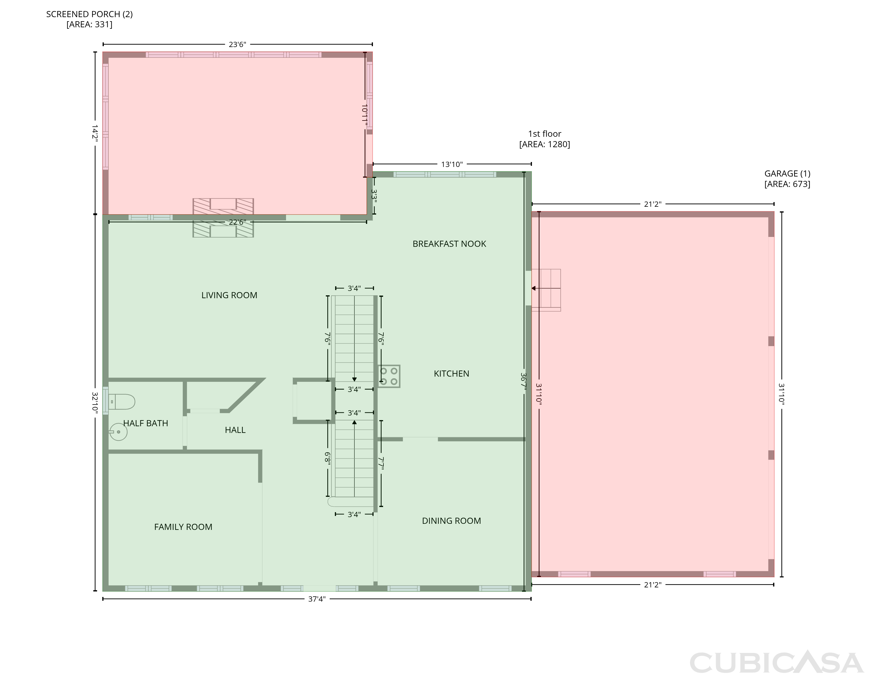 Main Floor of 3800 Crosstimbers Dr, Greensboro, NC