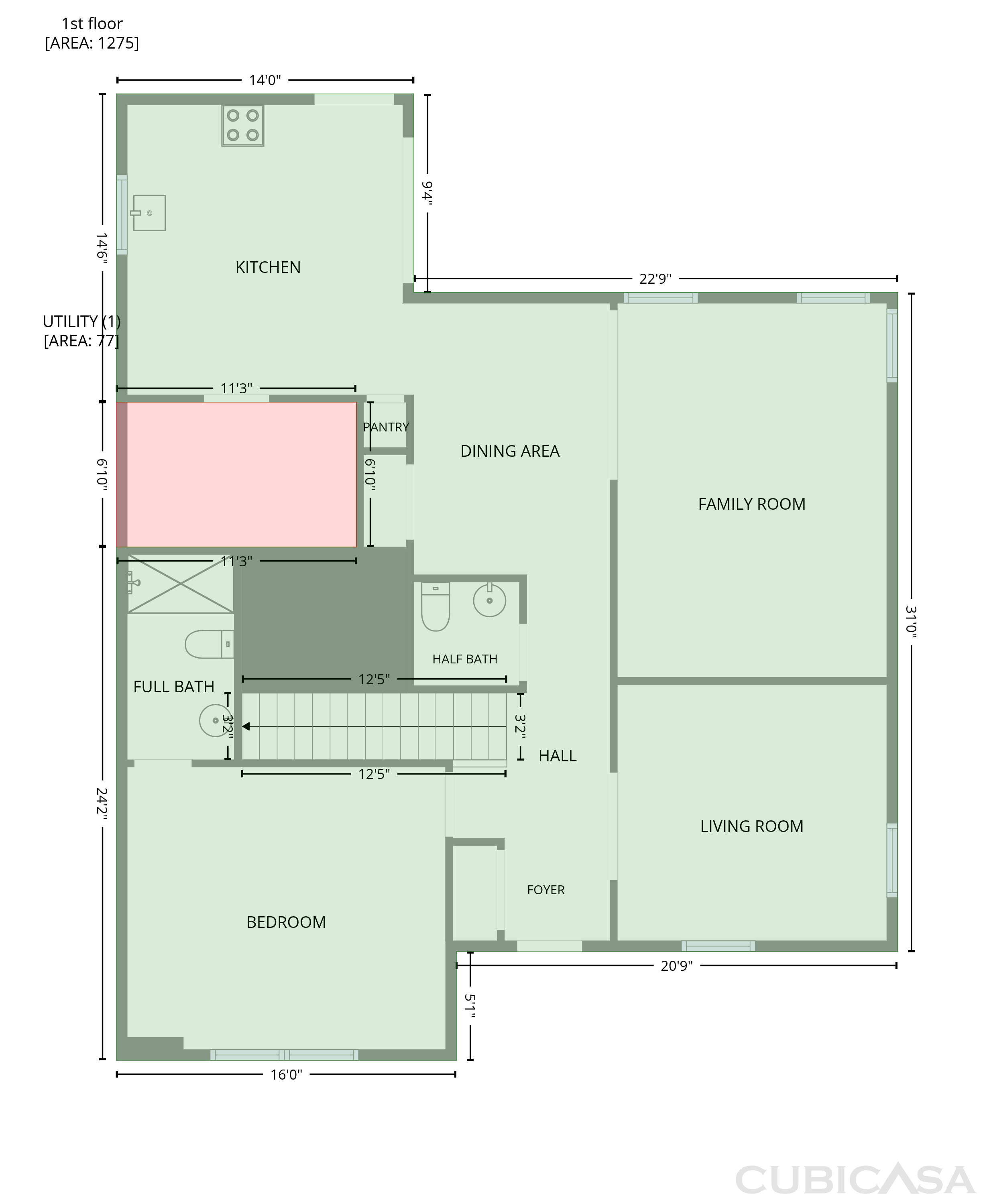 Main Floor of 4982 Penny Ln, North Olmsted, OH
