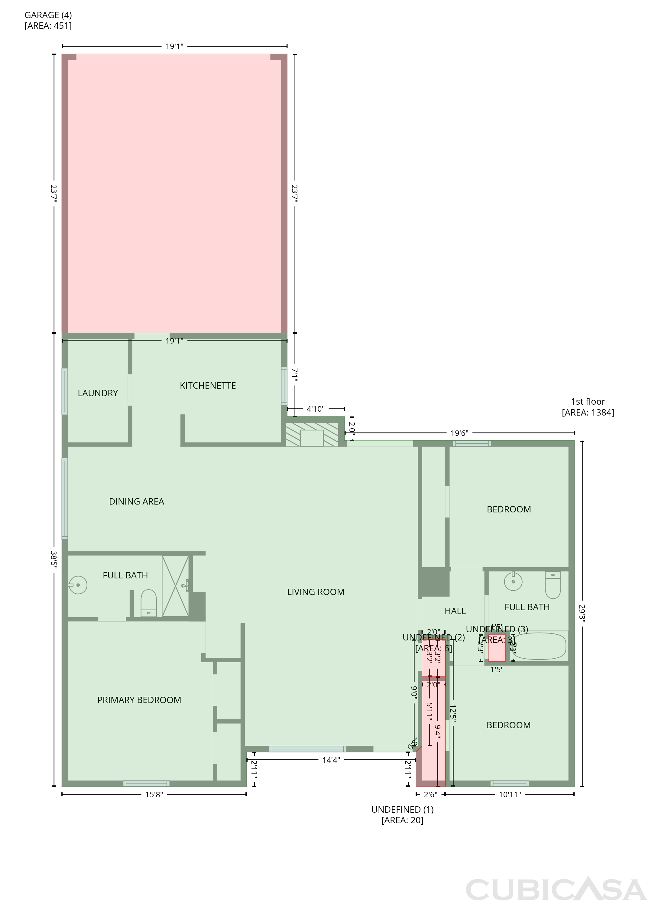 Main Floor of 1426 Whiteoak Dr, Garland, TX