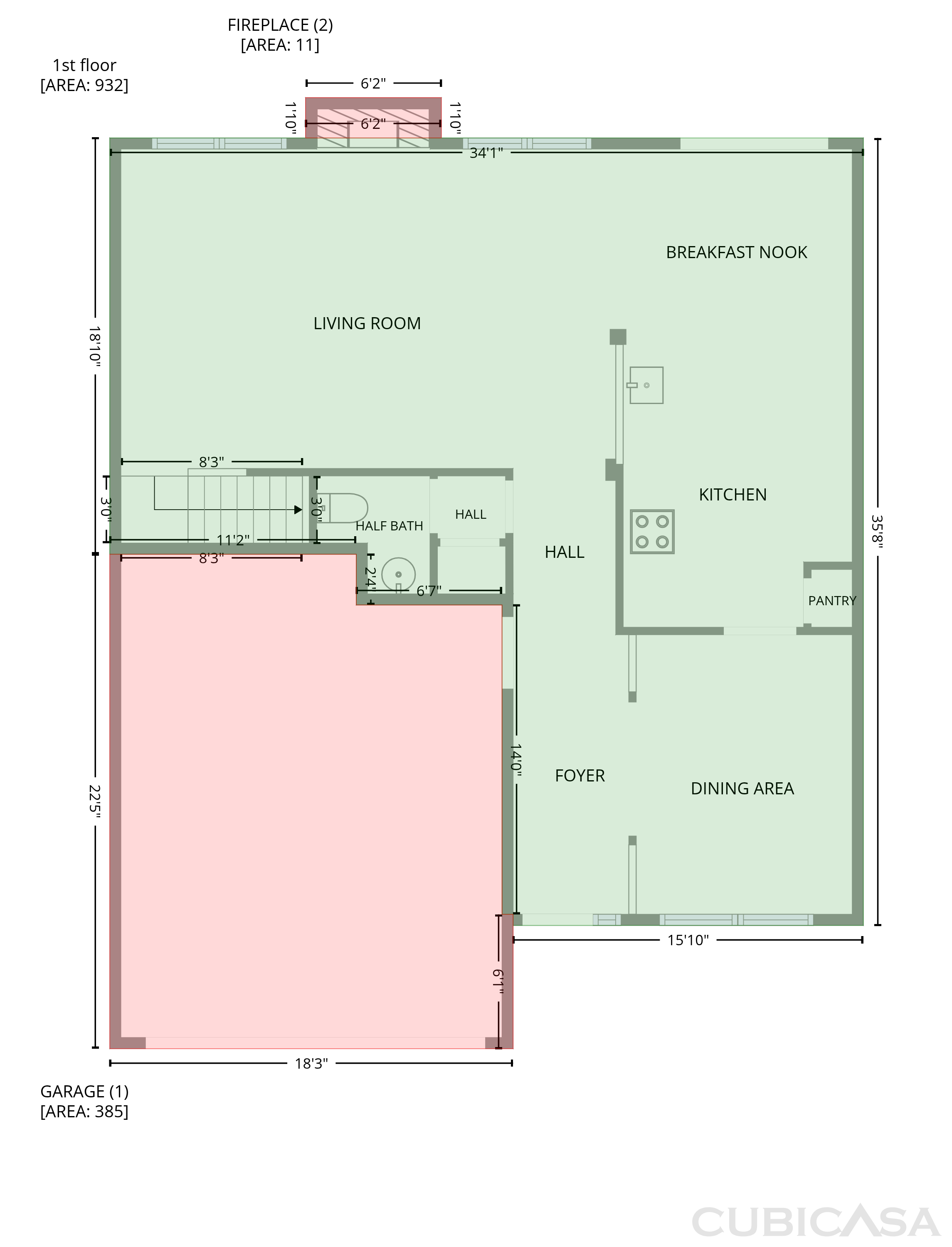 Main Floor of 4143 White Kestrel Dr, Raleigh, NC