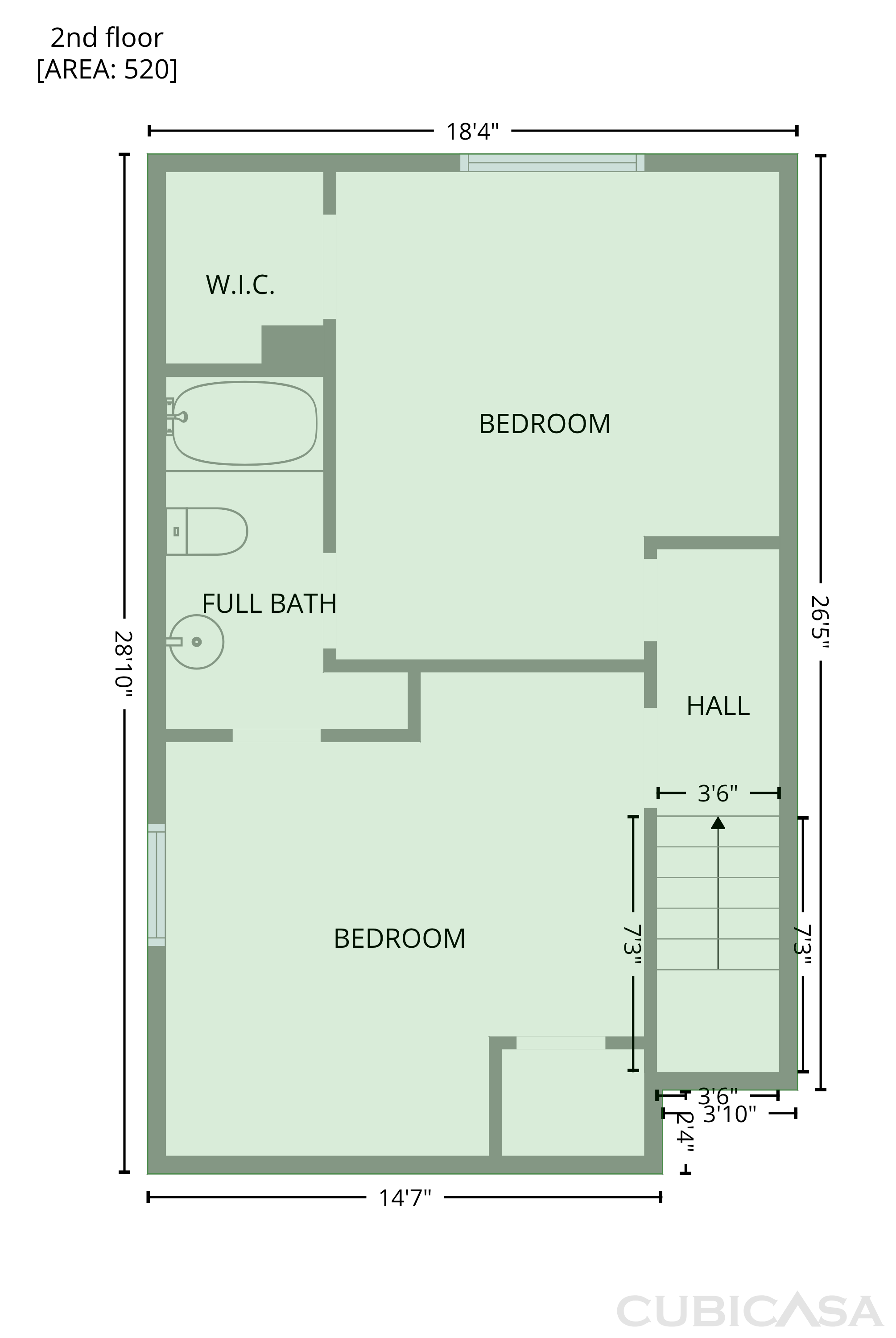 Second Floor of 7121 Winding Creek Rd, Dallas, TX