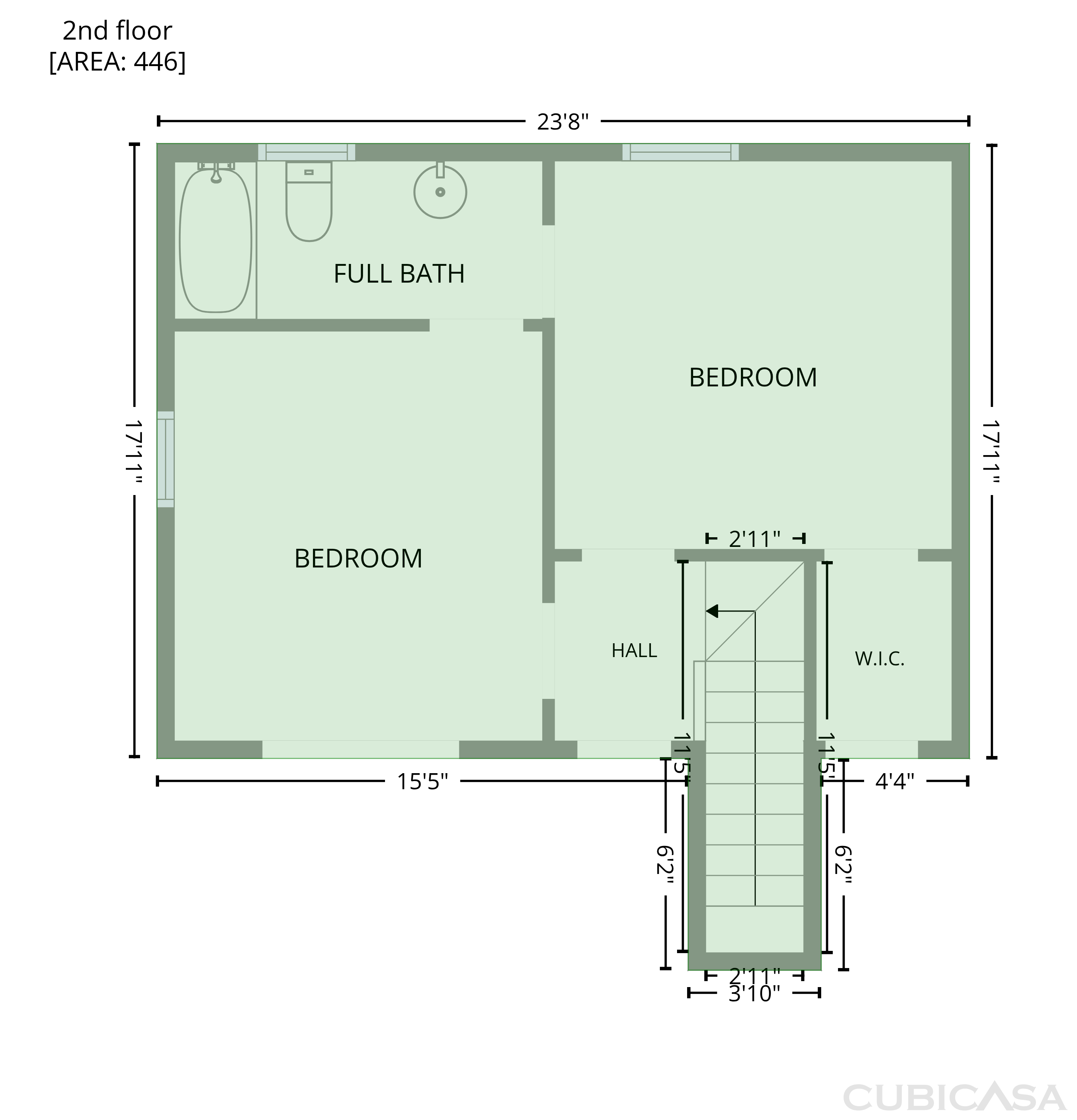 Third Floor of 1394 Natchez Trce SW, Marietta, GA