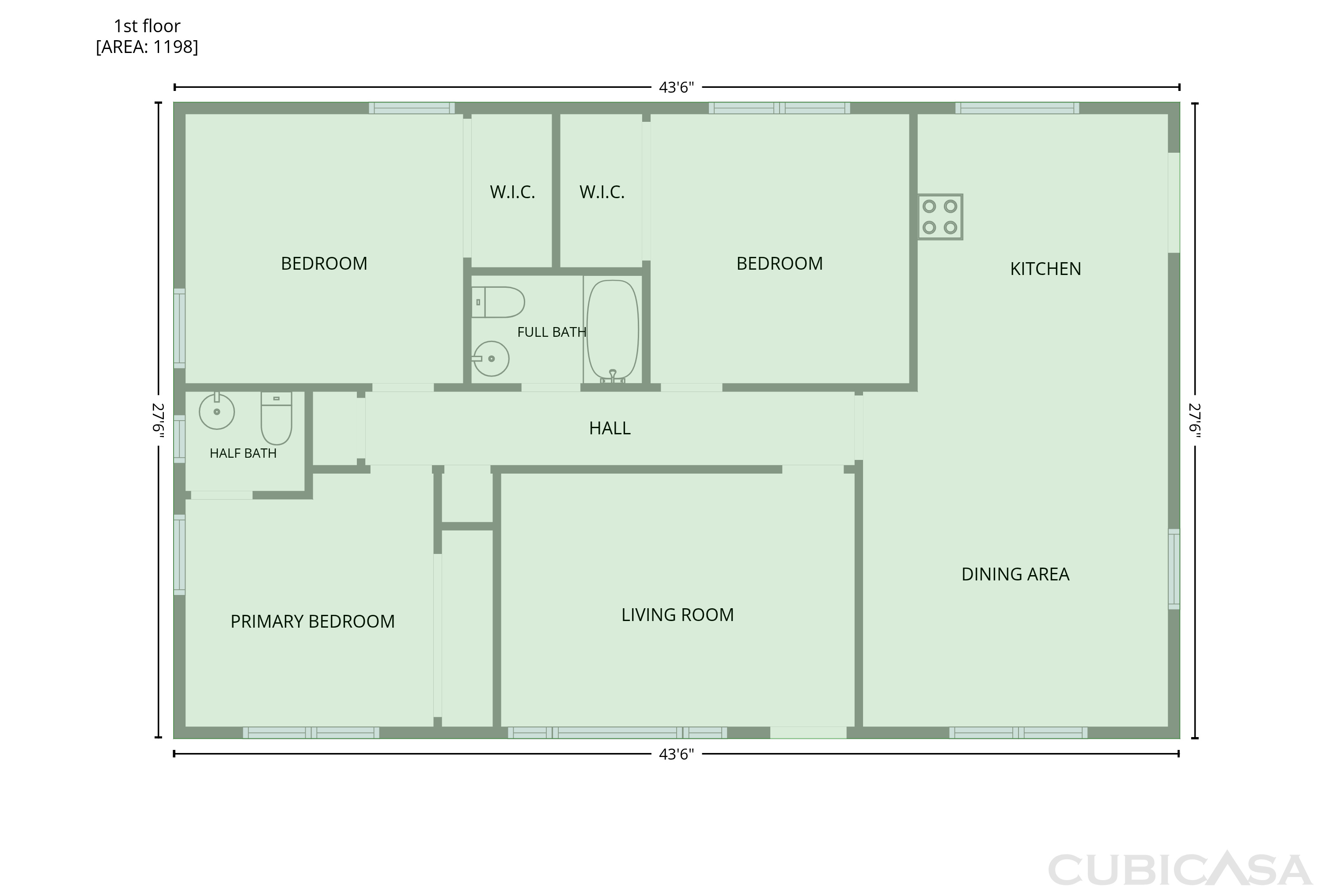 Main Floor of 406 Lafayette Way, Camden, SC