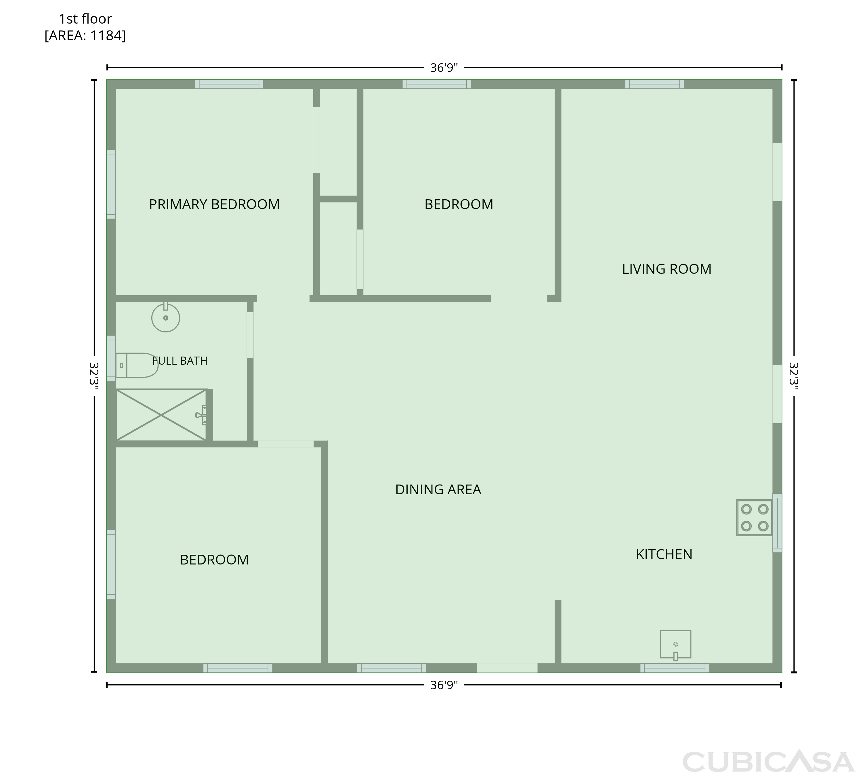 Main Floor of 131 Highland Point Ave, Harmony, NC