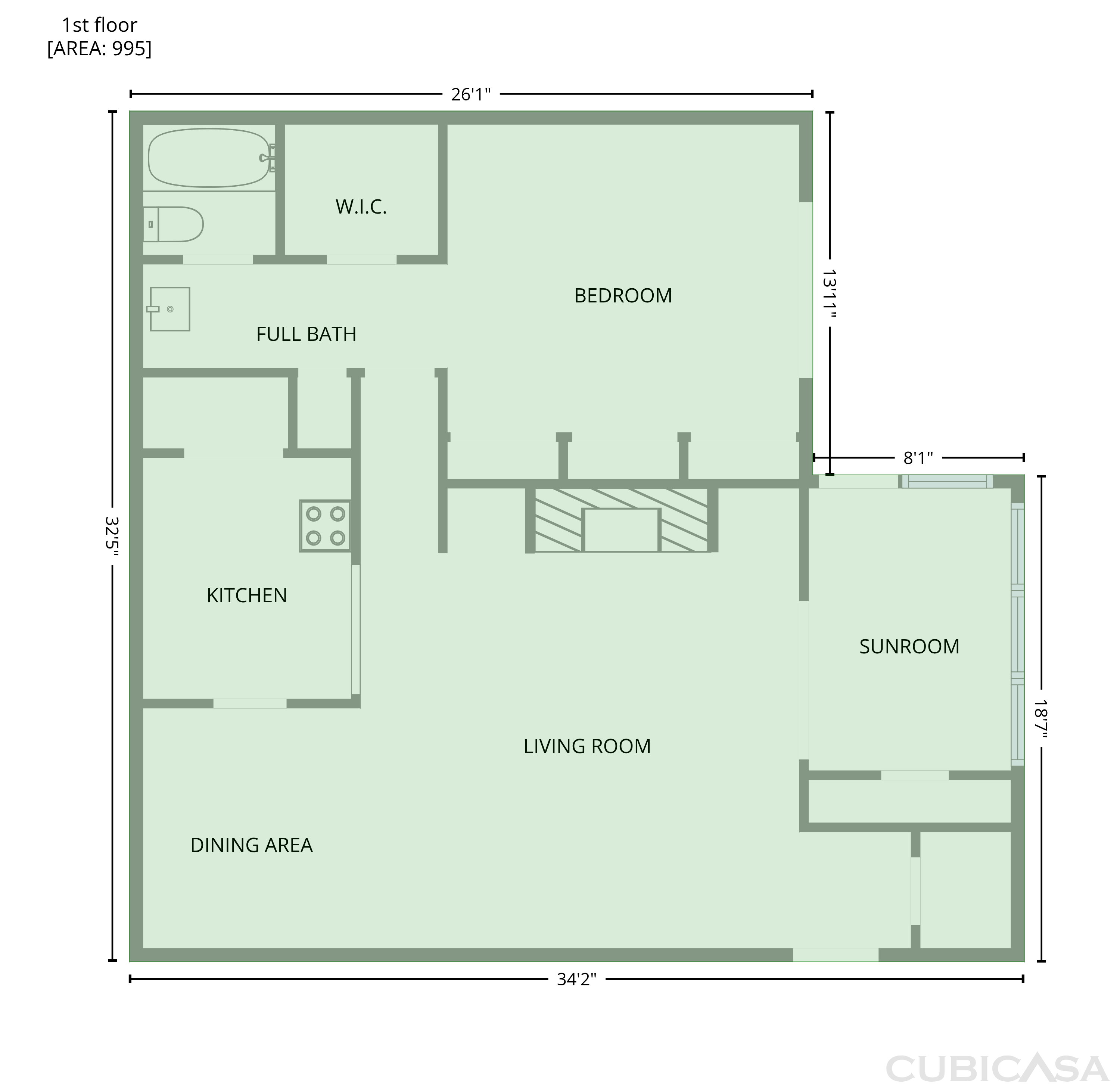 Main Floor of 1013 Dunbar Dr, Atlanta, GA