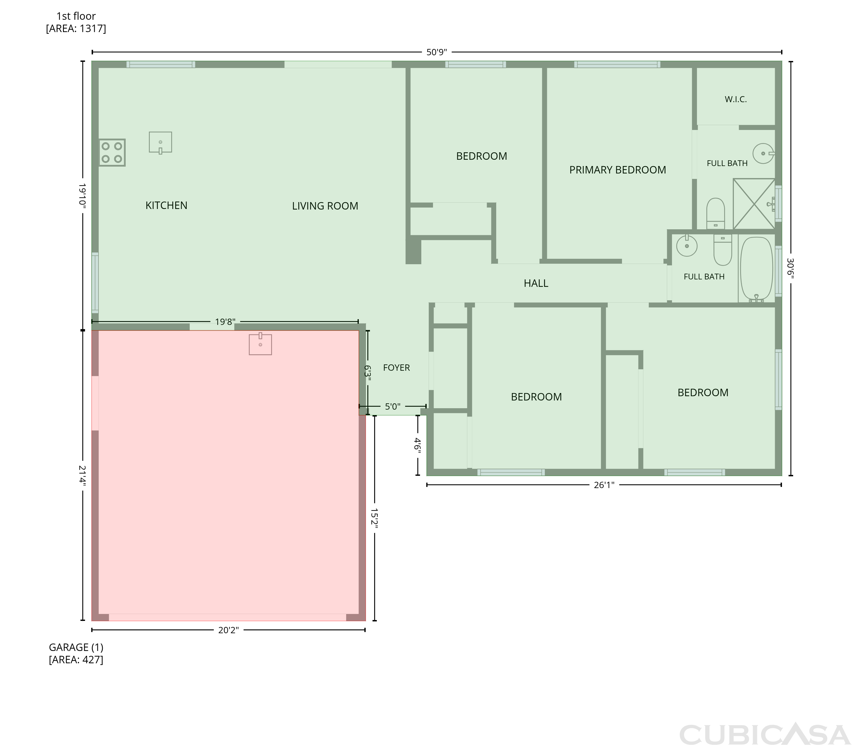 Main Floor of 10539 Georgetown Dr, Rancho Cordova, CA