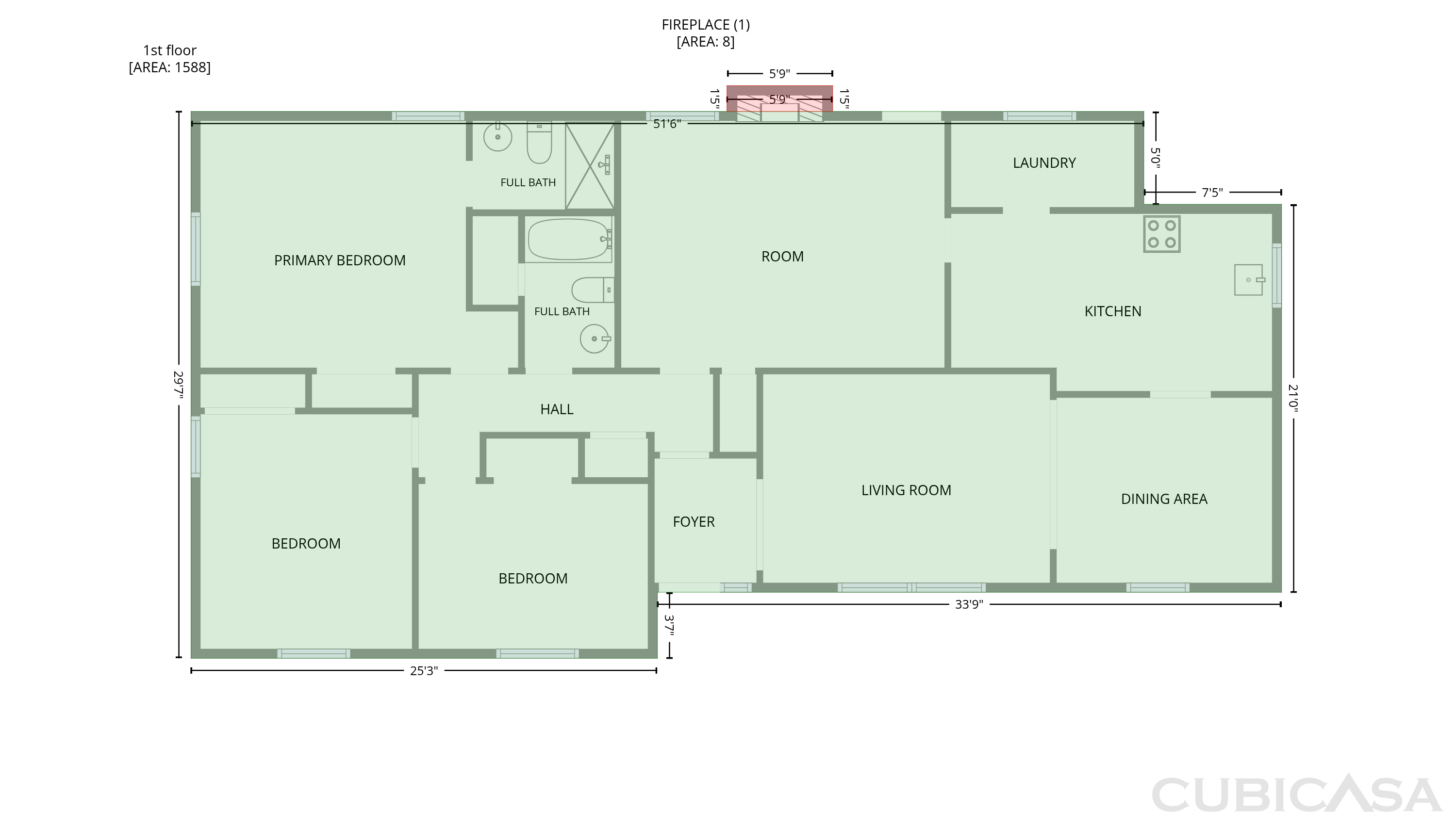 Main Floor of 505 Leawood Dr, Greensboro, NC