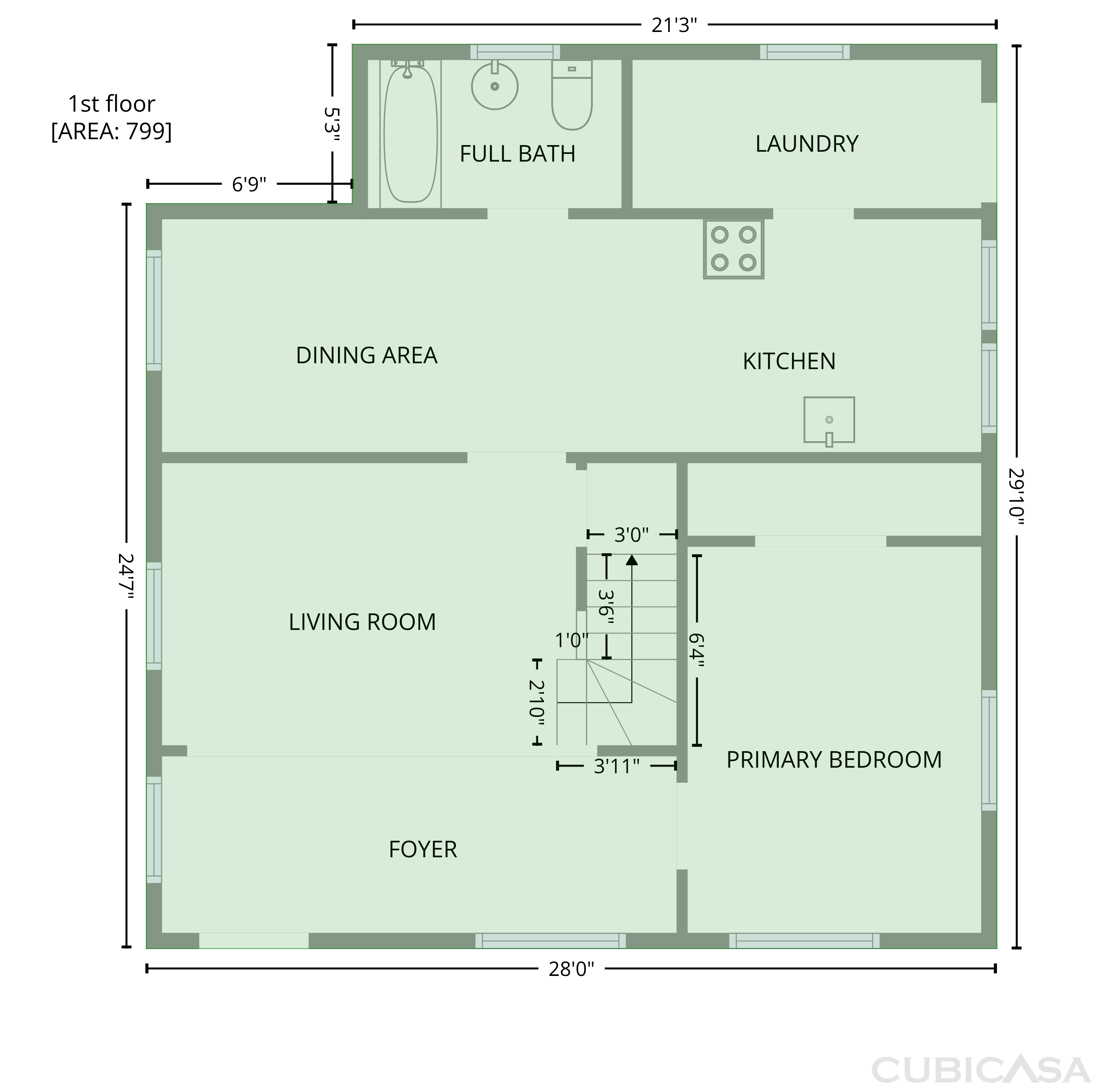 Main Floor of 1107 E Joliet St, Crown Point, IN