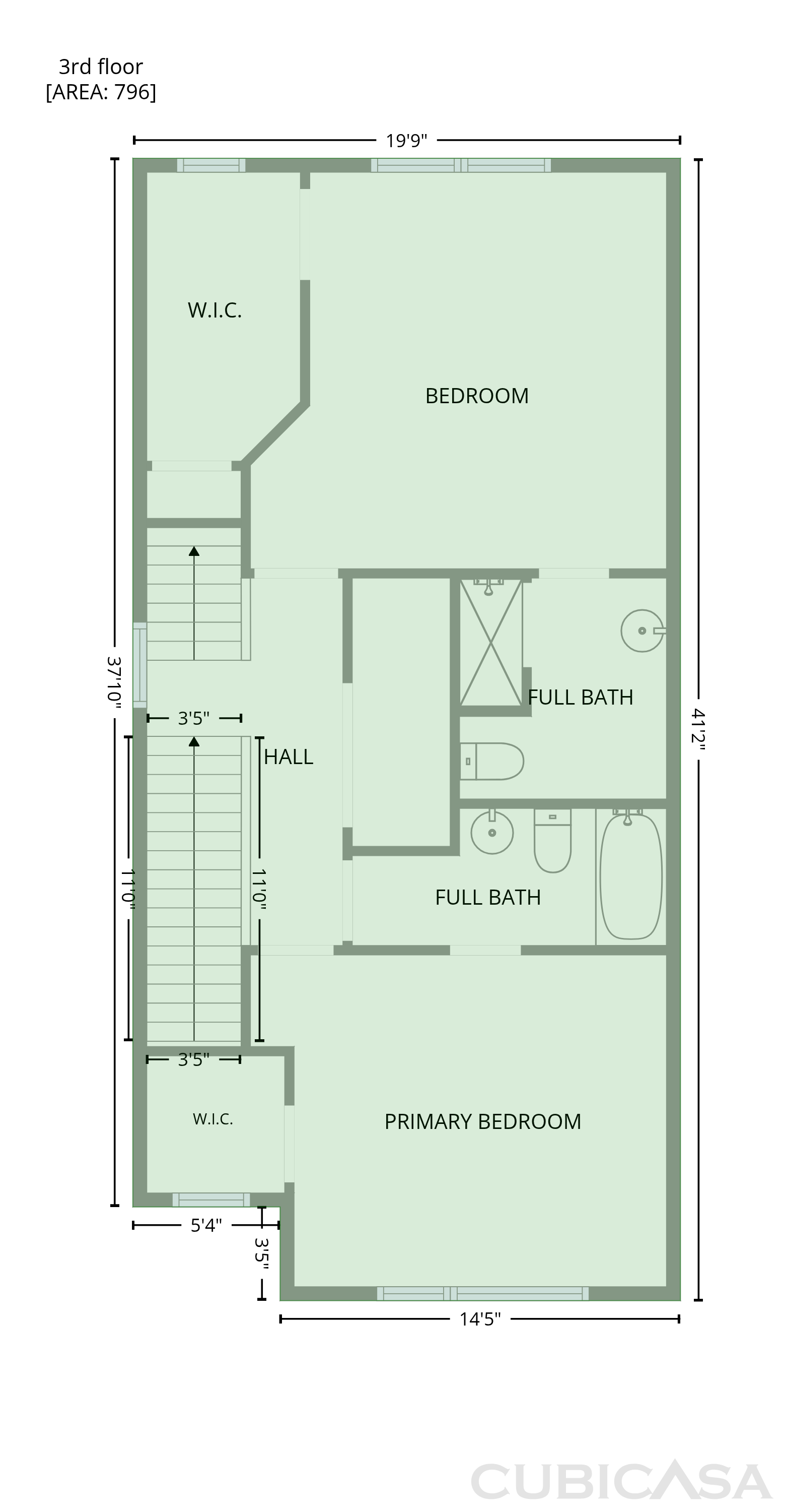 Third Floor of 1012 Scovel St, Nashville, TN