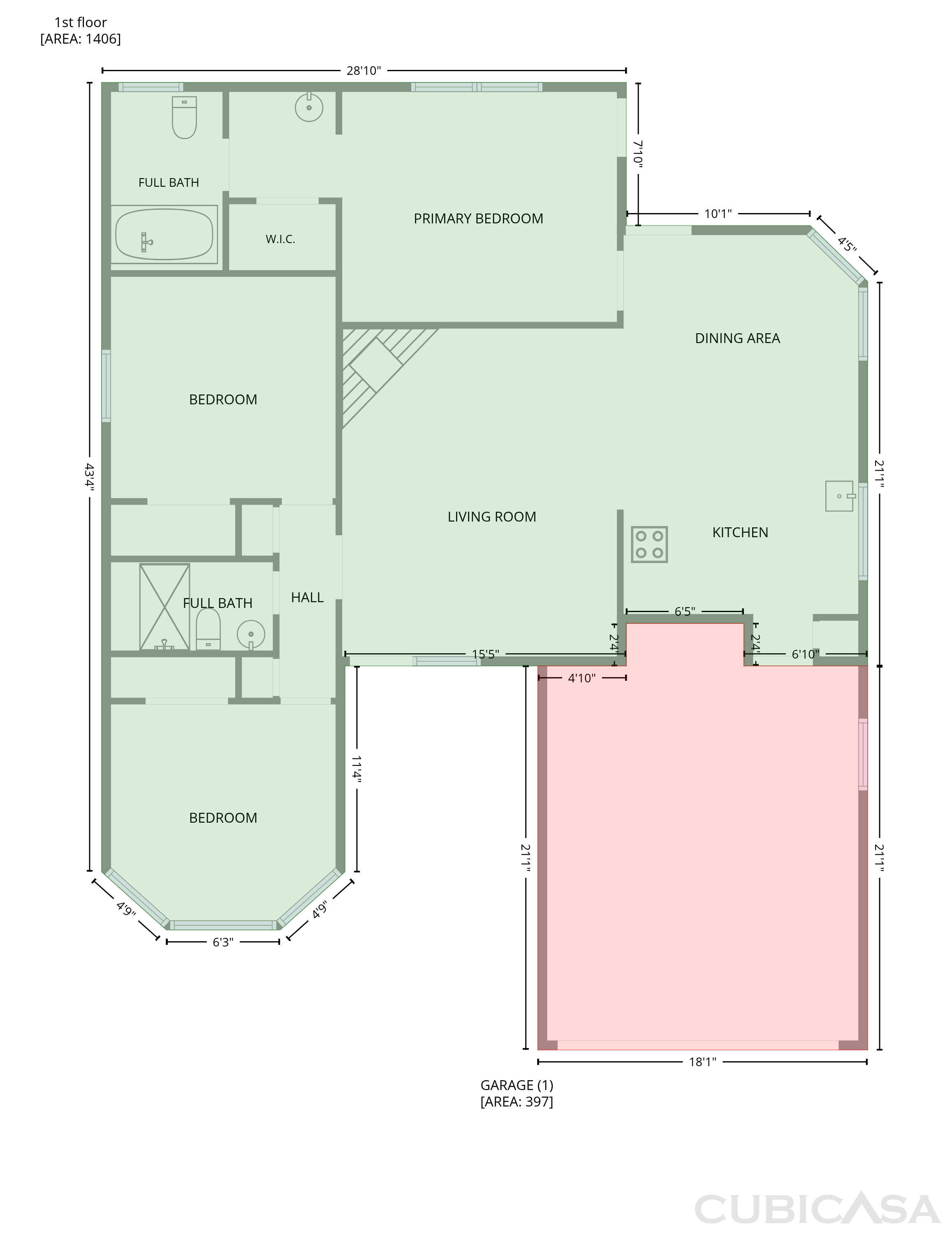 Main Floor of 1893 Turnberry Ct, Fort Walton Beach, FL