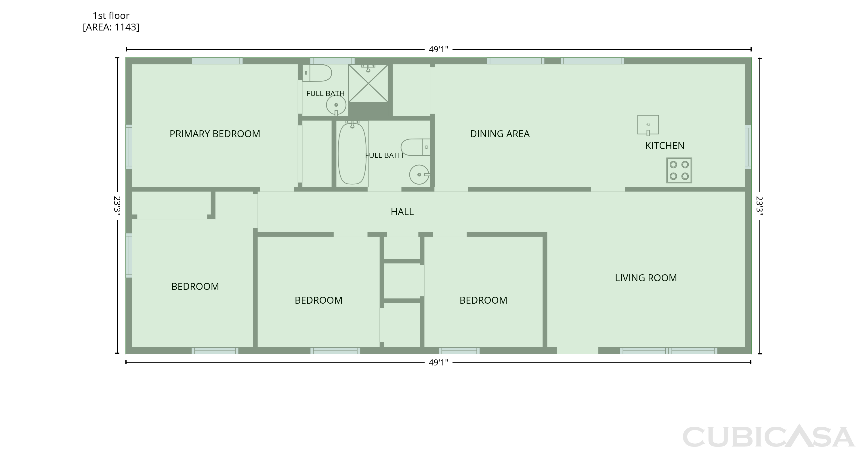 Main Floor of 537 Green St, Monroe, GA