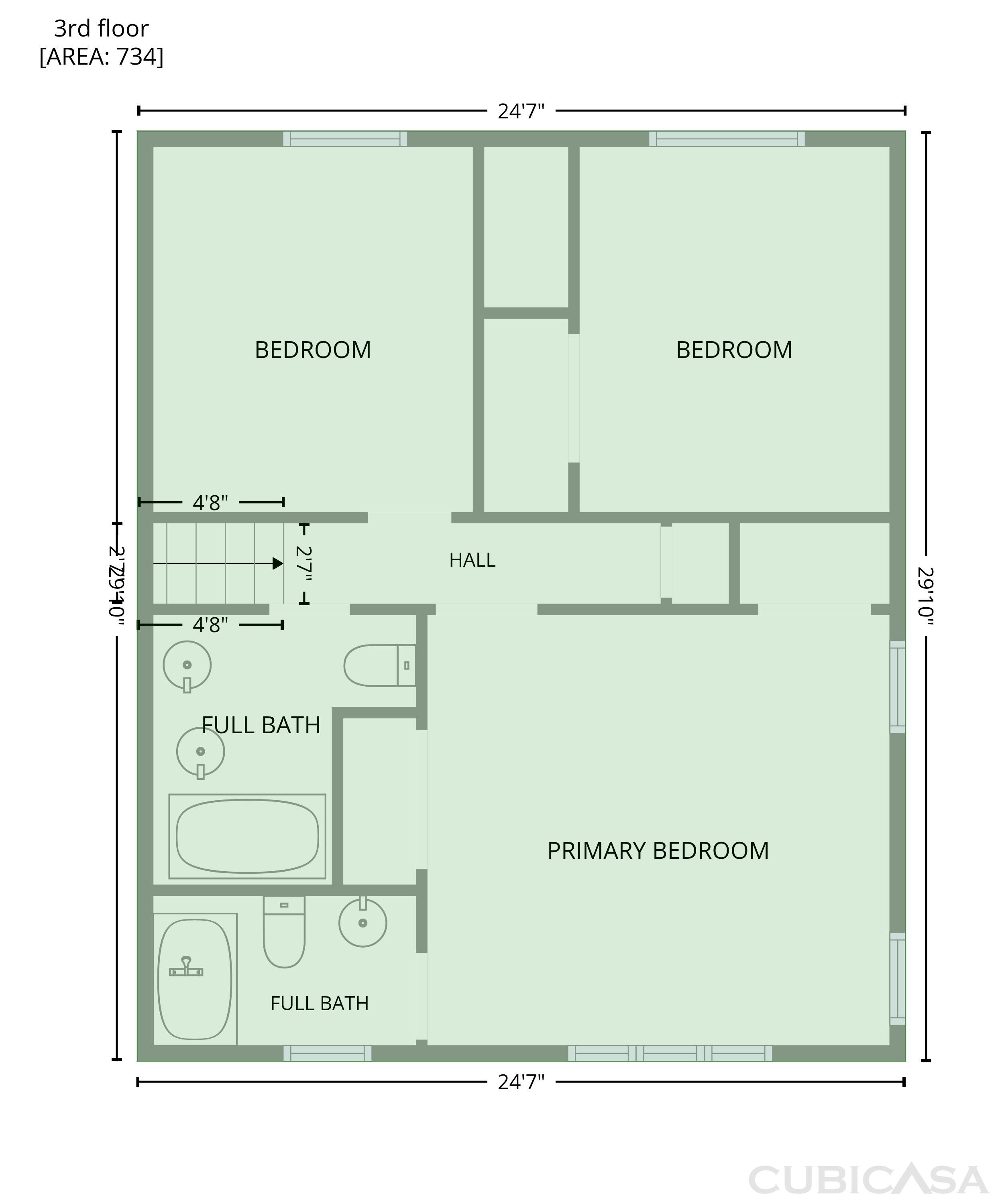 Third Floor of 3409 Woodrun Trl, Marietta, GA