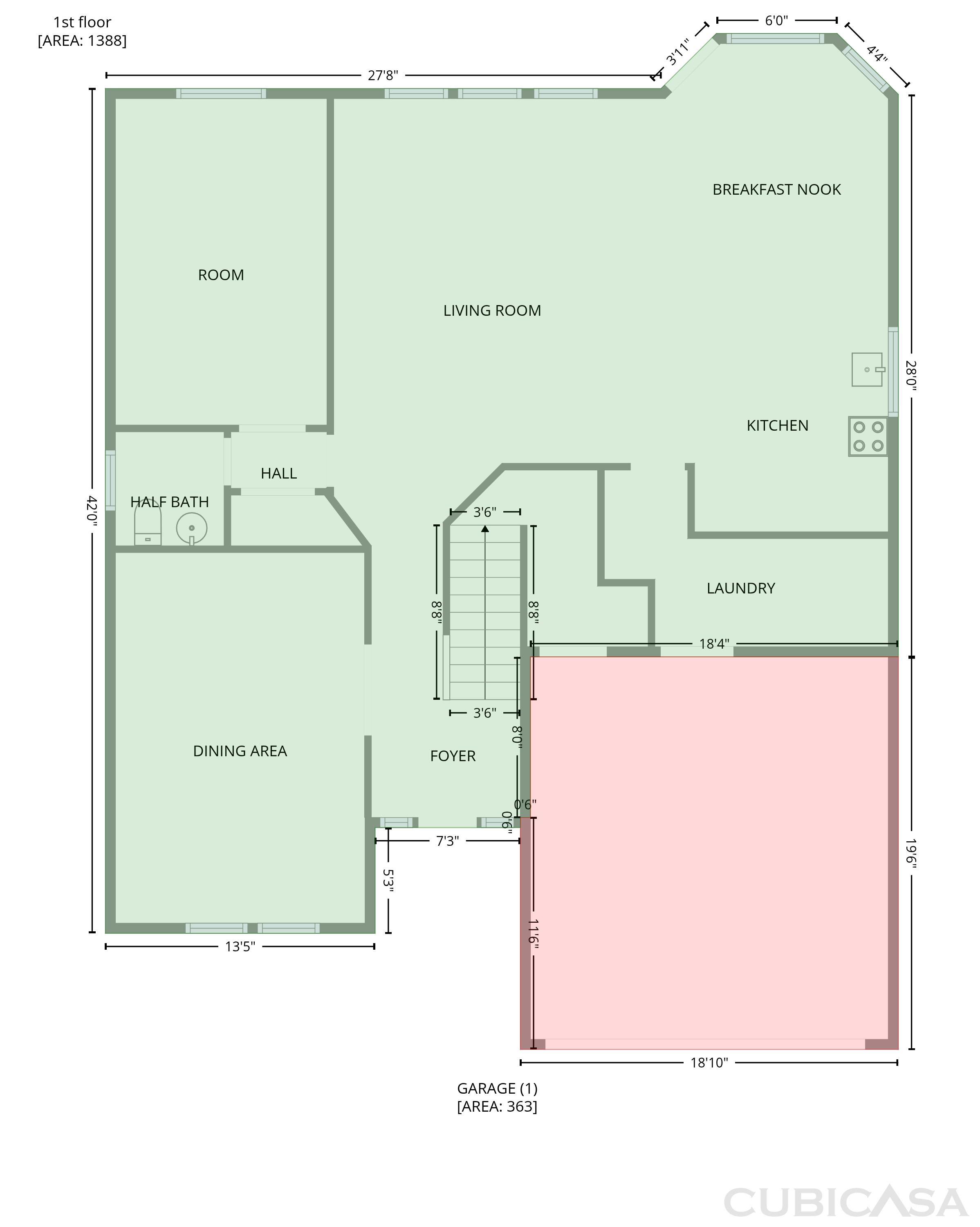 Main Floor of 6206 Suellen Ln, Killeen, TX