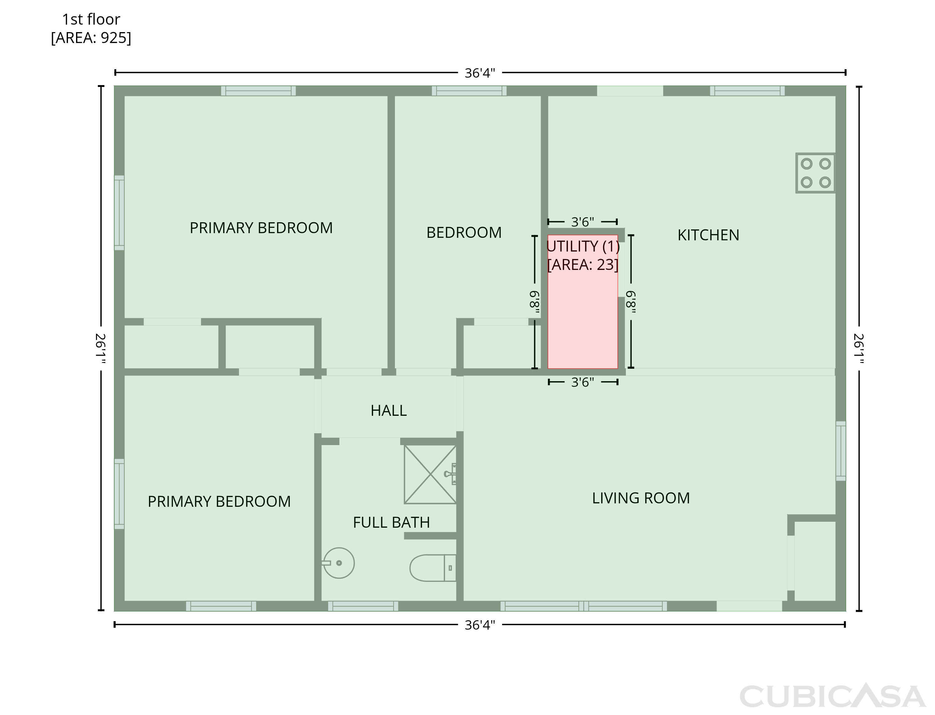 Main Floor of 4055 N Grand Ave, Indianapolis, IN