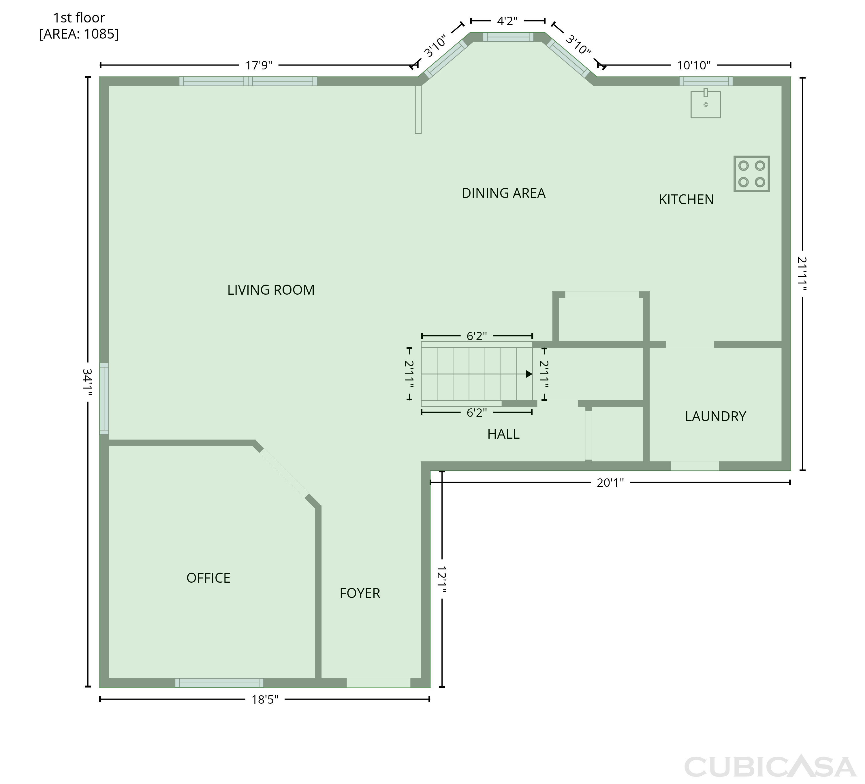 Main Floor of 6623 Ambrose Cir, Temple, TX