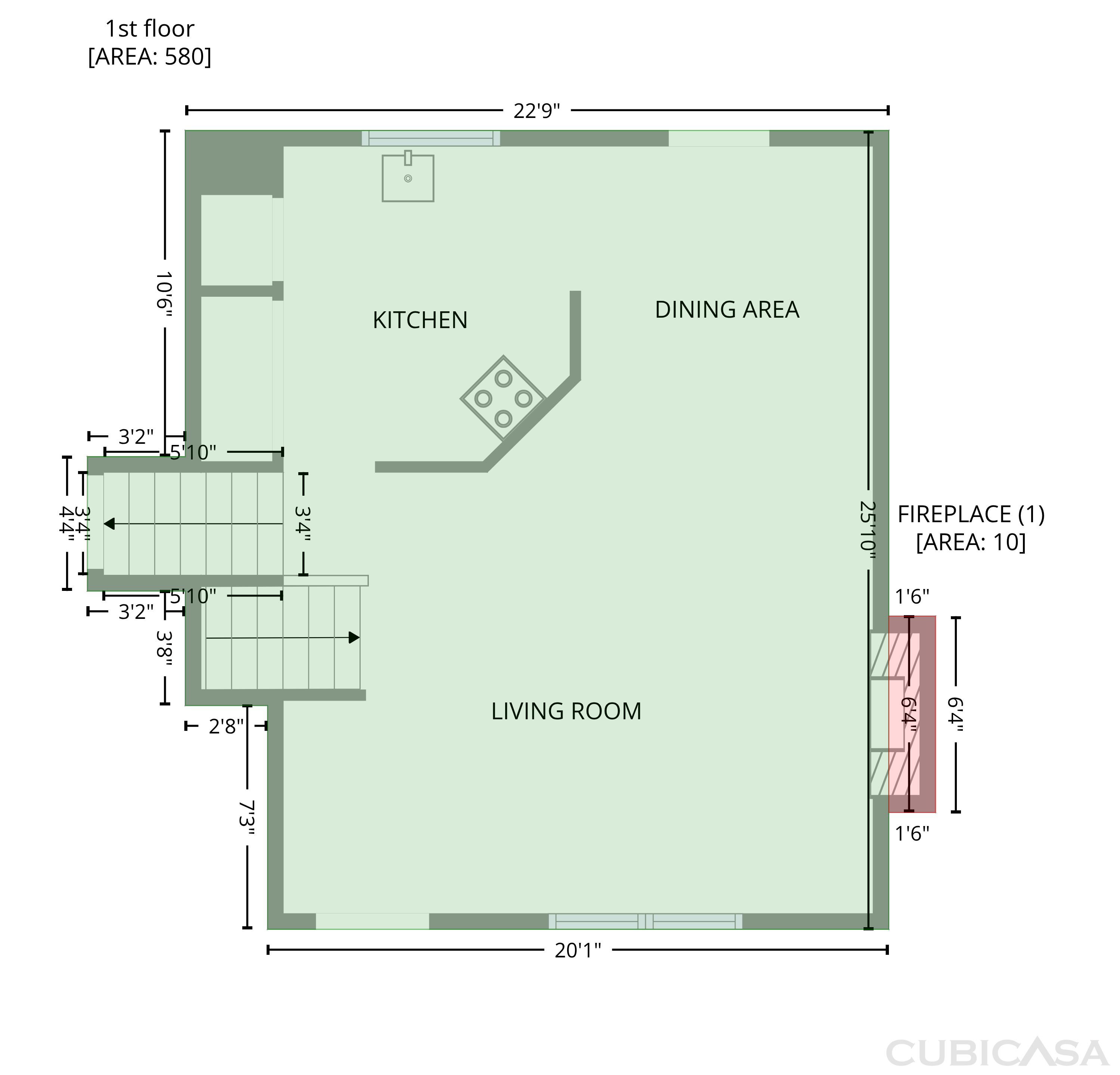 Main Floor of 233 Temple Ter, Temple, GA